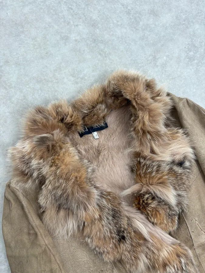 Armani 2000s Armani Beige Fur Lined Leather Jacket Size M / US 6-8 / IT 42-44 - 5 Thumbnail