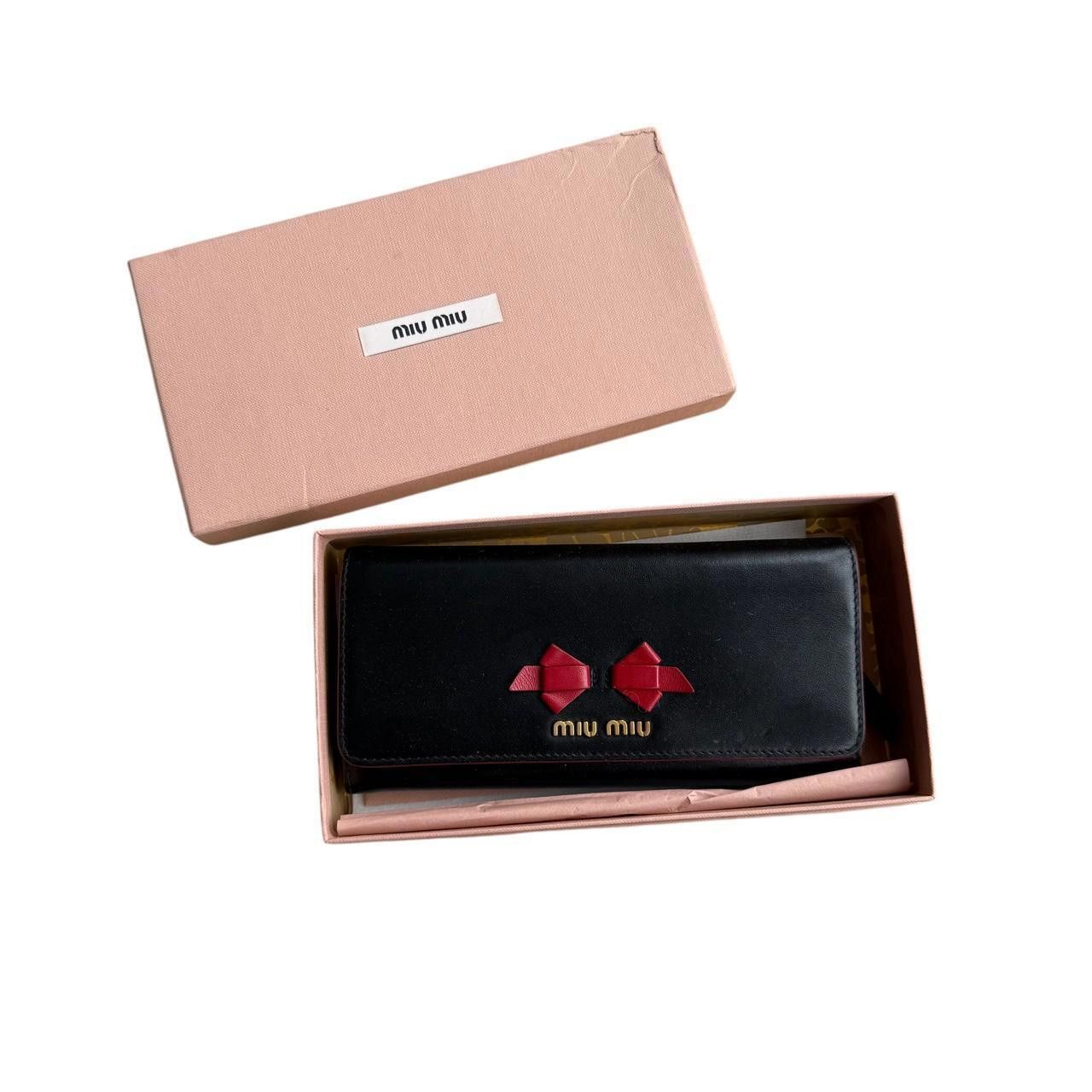 Miu Miu Miu Miu Women's Black Wallet-purs Size ONE SIZE - 1 Thumbnail