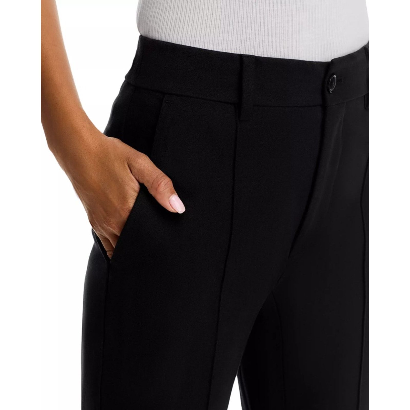Frame Frame Women Black Cotton Twill Crop Flare Trouser Size US 6 Size 28" / US 6 / IT 42 - 6 Thumbnail