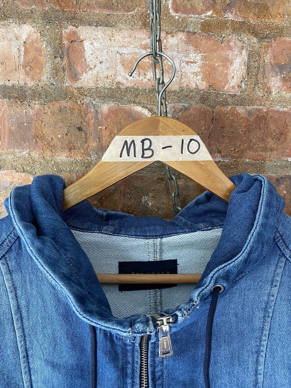 Issey Miyake 🔥Tete Homme Bono Denim Hoodie Size US M / EU 48-50 / 2 - 6 Thumbnail