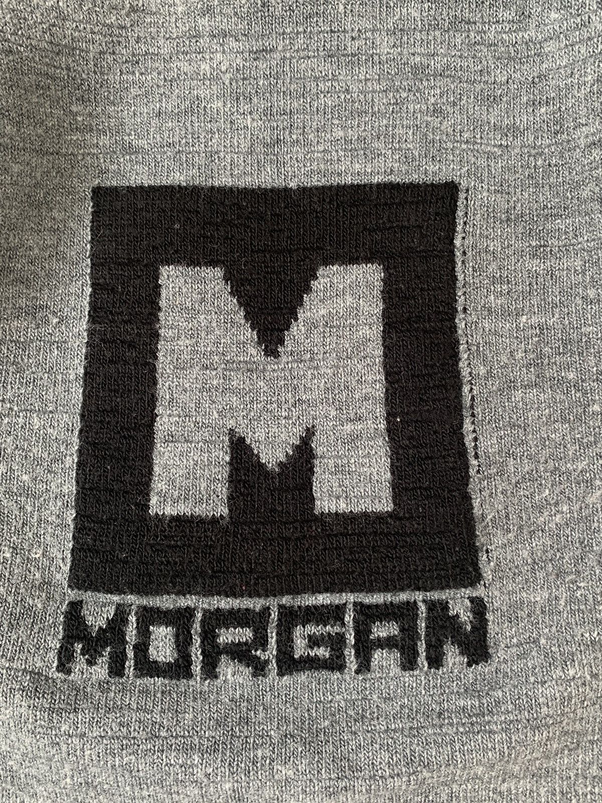 Japanese Brand VINTAGE JAPAN STYLE MORGAN BIG LOGO KNITTED SWEATER Size S / US 4 / IT 40 - 2 Thumbnail