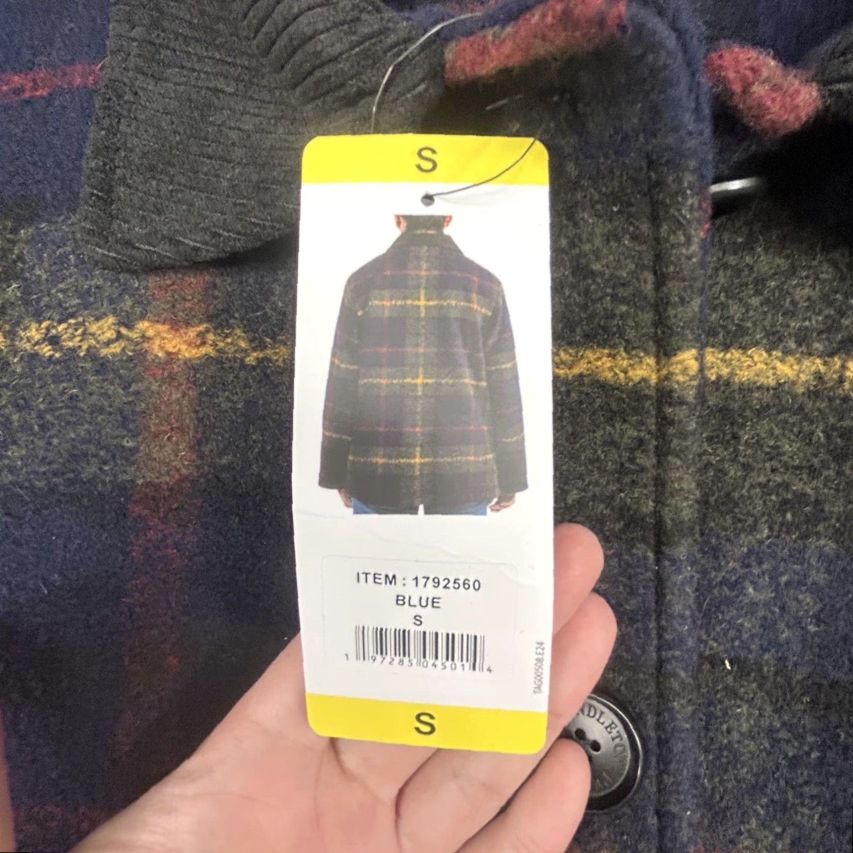 Pendleton Pendleton Jacket Womens Small Blue Plaid Wool Blend Pea Coat Button Lined NWT Size S / US 4 / IT 40 - 7 Thumbnail