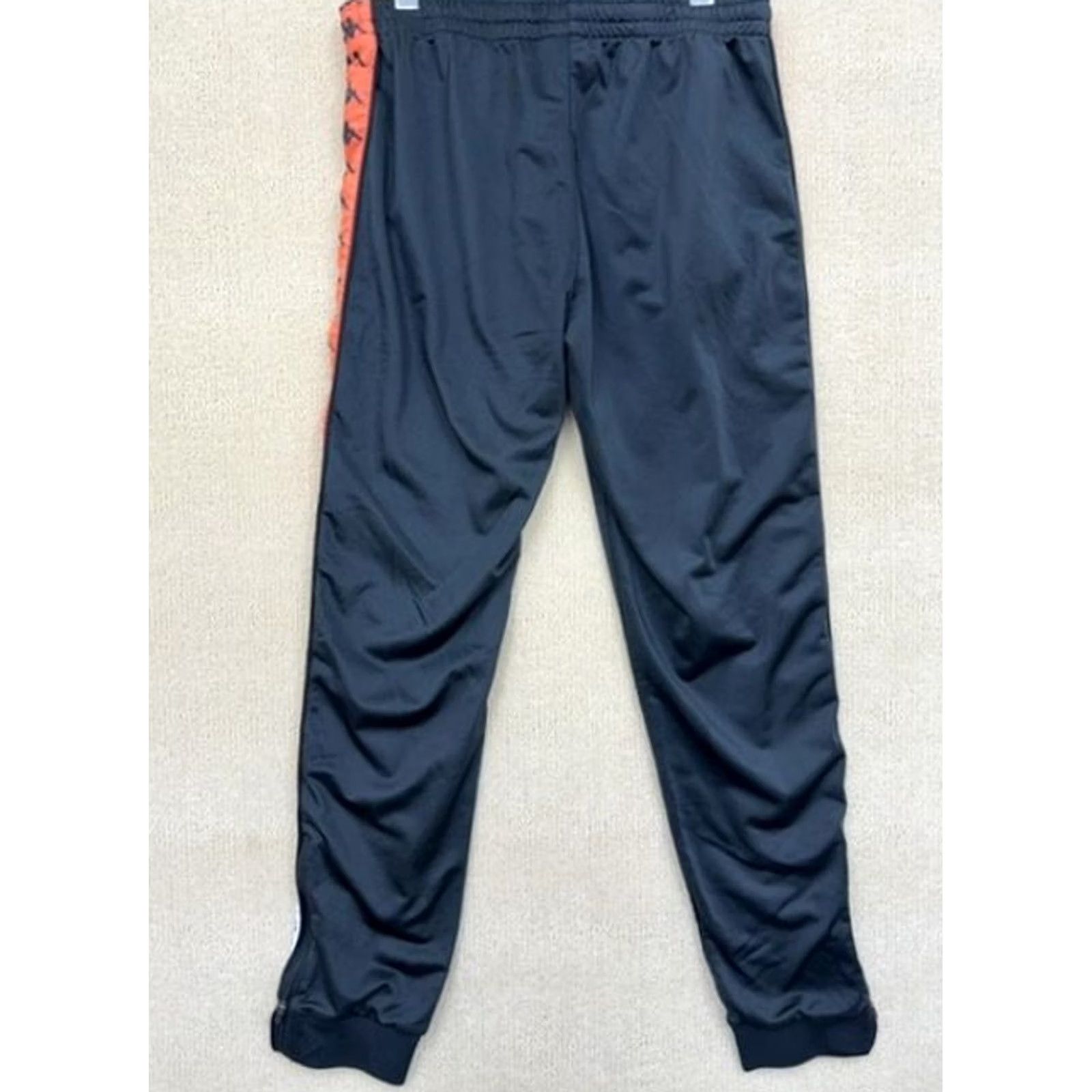 Kappa Kappa Men’s Black Striped Track Pants Large Tapered Athletic Size US 33 - 2 Thumbnail
