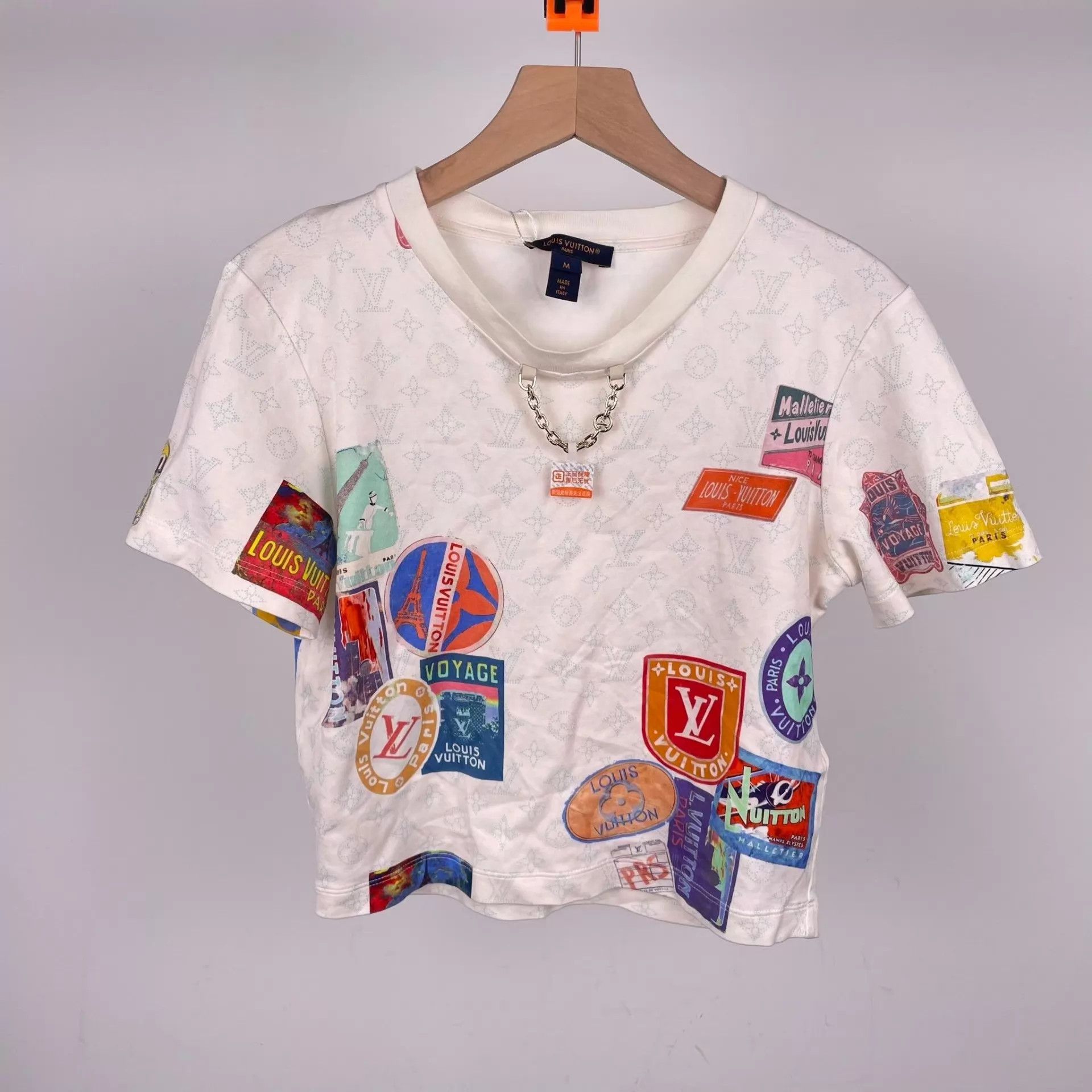Louis Vuitton LV Cotton Graffiti Short Sleeve White M Size M / US 6-8 / IT 42-44 - 1 Thumbnail