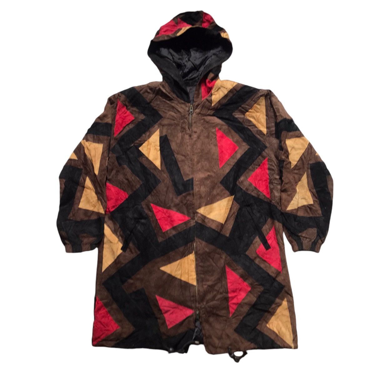 Genuine Leather × If Six Was Nine × Japanese Brand VINTAGE JALECO PATCHWORK GENUINE LEATHER LONG JACKET Size US M / EU 48-50 / 2 - 1 Thumbnail