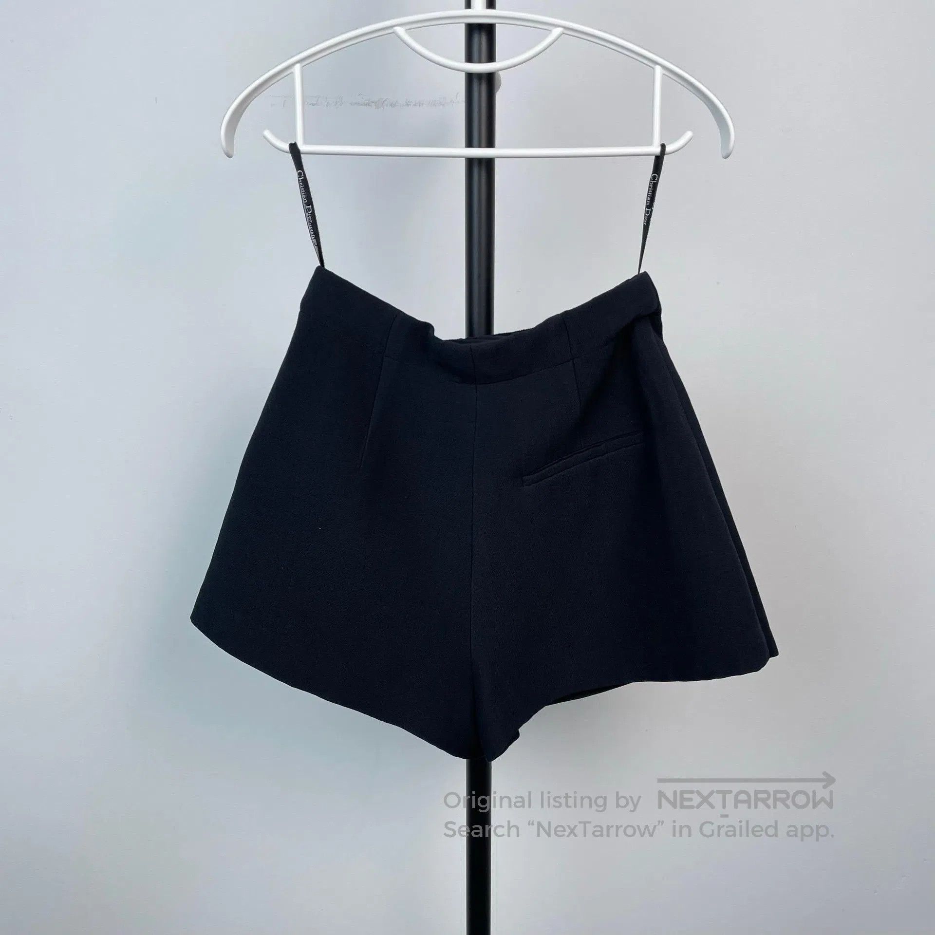 Dior Dior Black Silk Blended High-waisted CD Buckle Skirt Pants Size 33" - 2 Thumbnail