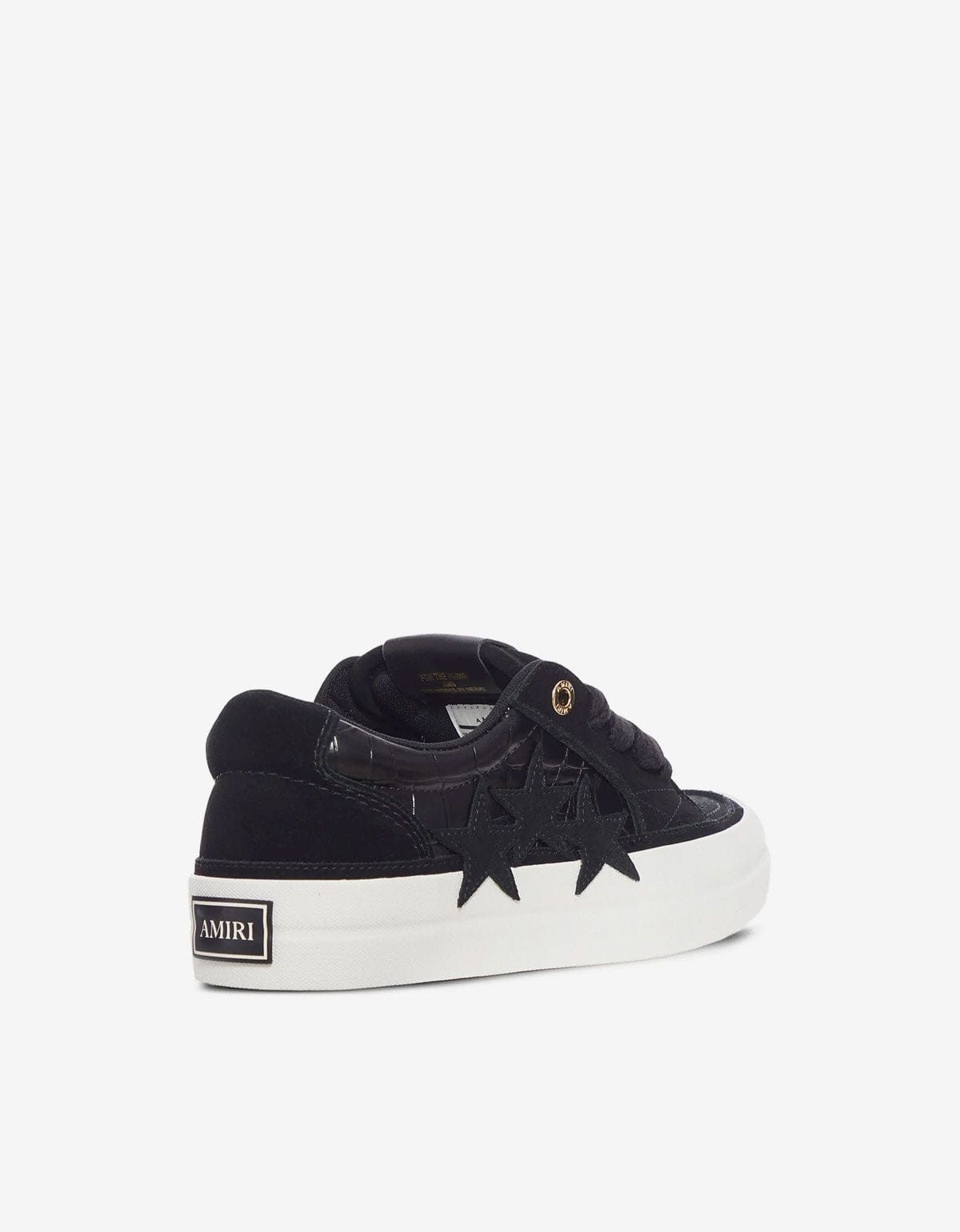 Amiri Amiri Black Croc Debossed Sunset Skate Trainers Size US 13 / EU 46 - 2 Thumbnail
