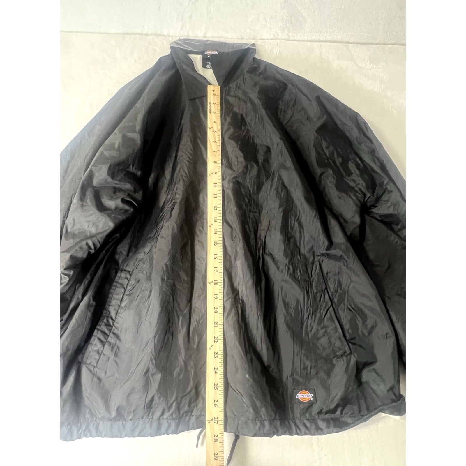 Dickies Dickies Snap On Men’s Jacket Windbreaker Solid Black XL Long Sleeve Mens Jacket Size US XL / EU 56 / 4 - 3 Thumbnail