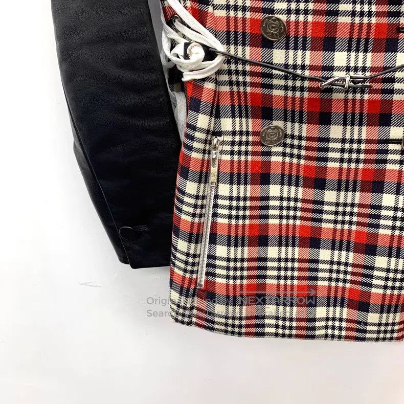 Louis Vuitton Louis Vuitton Color-block check shearling paneled lapel do Size XXS / US 00 / IT 34 - 4 Thumbnail
