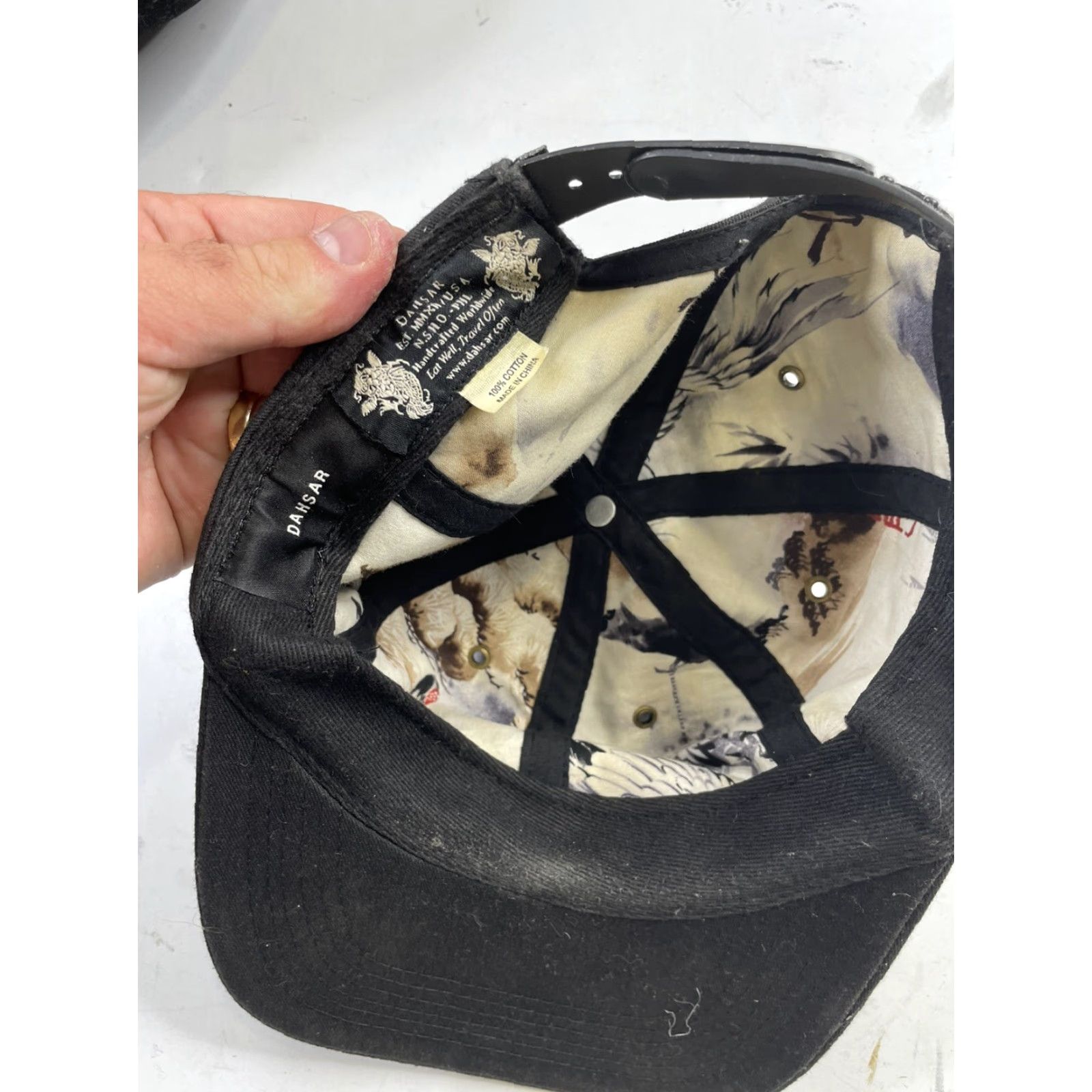 Vintage Dahsar Dahsar Black SnapBack Hat Cap Size ONE SIZE - 4 Thumbnail
