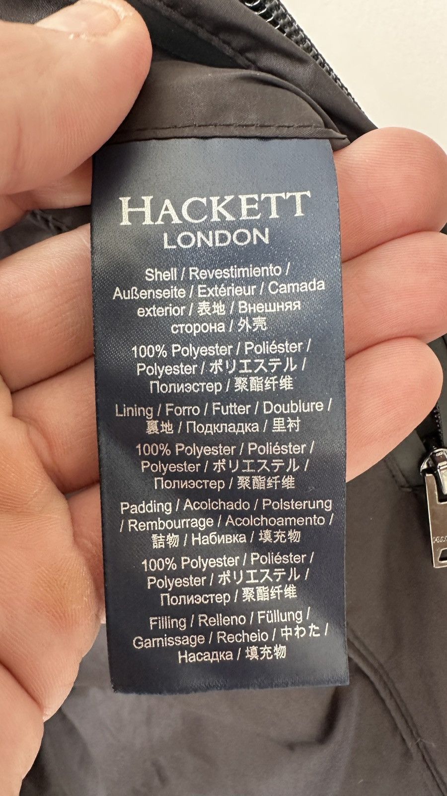 Hackett Hackett Lightweight Jacket Size M Shell/Oyster Recycled Tech Size US M / EU 48-50 / 2 - 15 Thumbnail