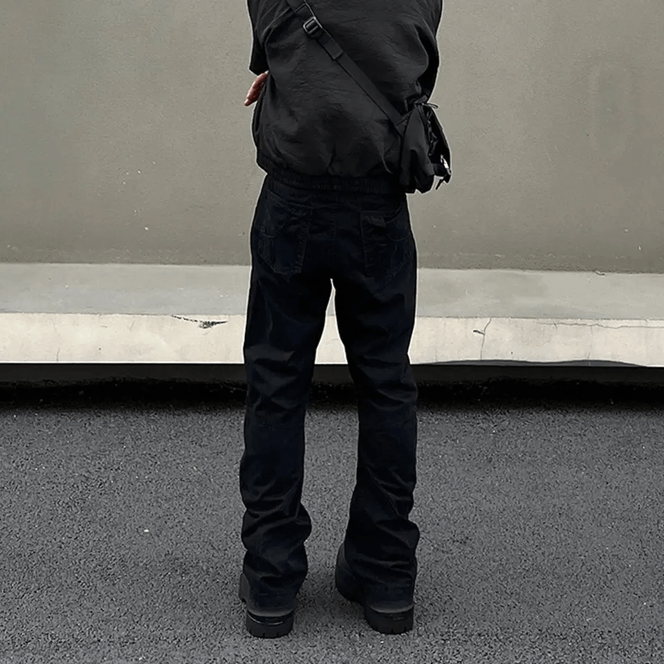 Designer × Japanese Brand Black Slim Straight Cargo Pants Size US 32 / EU 48 - 6 Thumbnail