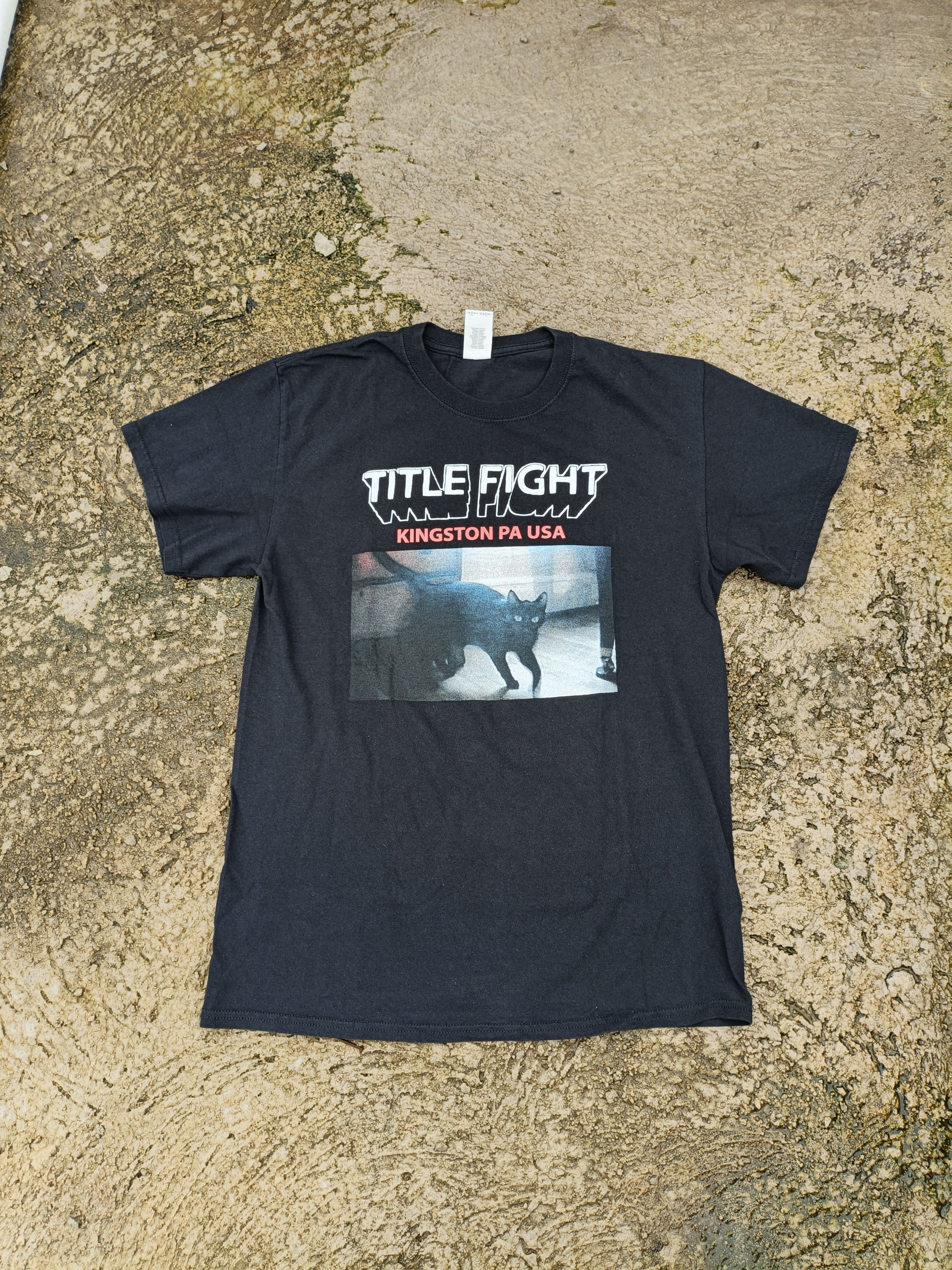 Band Tees 2017 TITLE FIGHT "KINGSTON CAT" VINTAGE Emo Hardcore Shoegaz Size US M / EU 48-50 / 2 - 1 Thumbnail