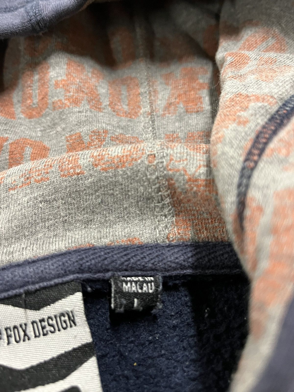 Vintage Fox racing vintage boxy fit hoodie streetwear hype rare Size US L / EU 52-54 / 3 - 8 Thumbnail