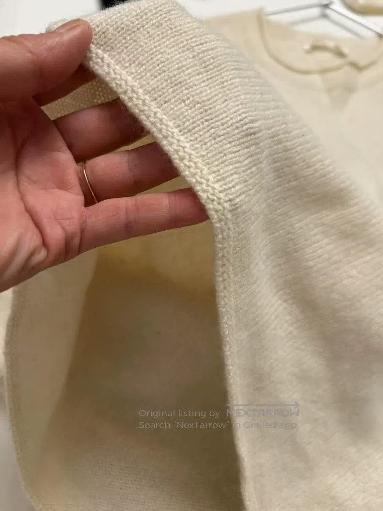 The Row The row Cream-colored cashmere sweater Size L / US 10 / IT 46 - 4 Thumbnail