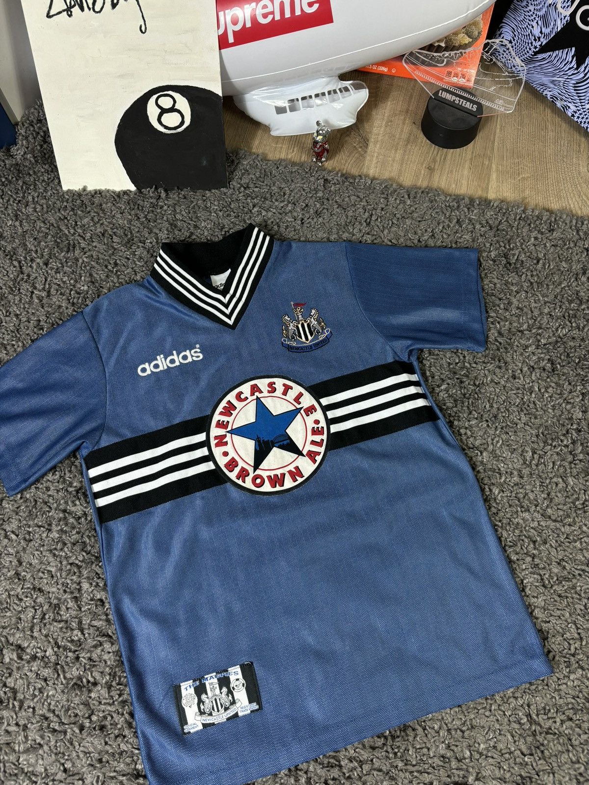 Adidas × Vintage 1996 1997 Newcastle United Adidas Soccer Jersey Size US S / EU 44-46 / 1 - 2 Thumbnail