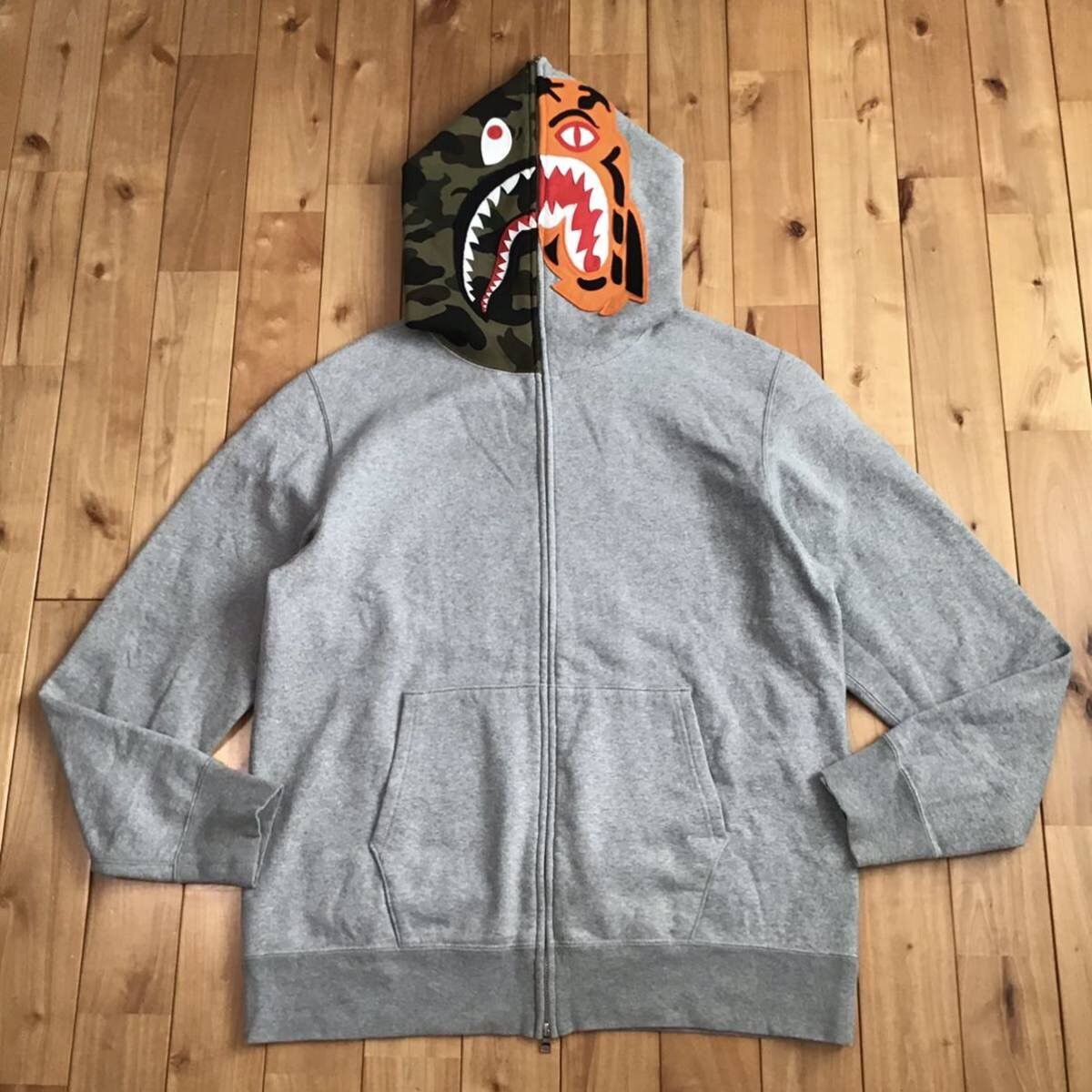 Bape BAPE Crazy face tiger shark full zip hoodie a bathing ape Size US XXL / EU 58 / 5 - 1 Thumbnail