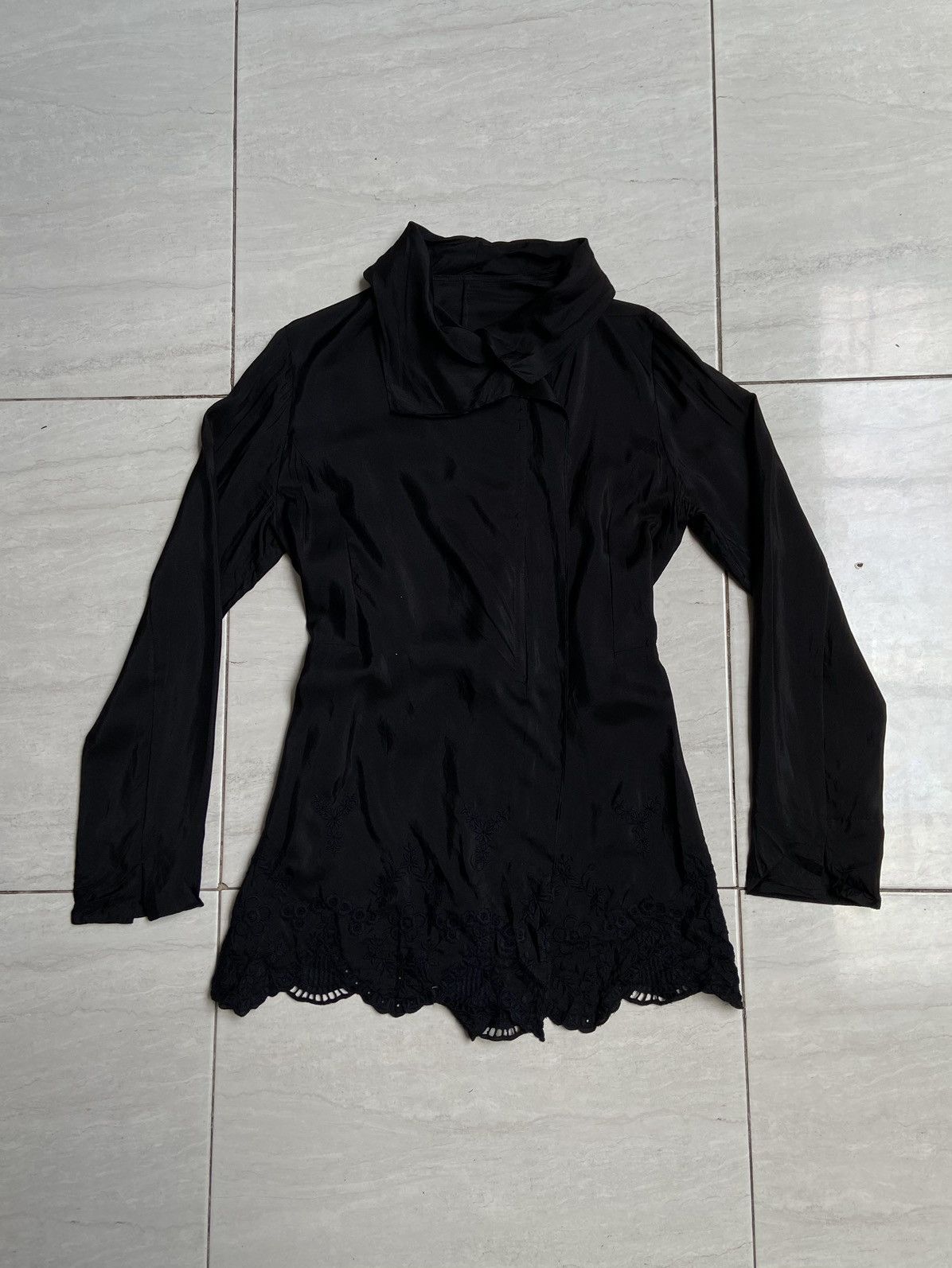 Designer × Japanese Brand BASILE 28 Black Zipper Shirt Size US XS / EU 42 / 0 - 1 Thumbnail