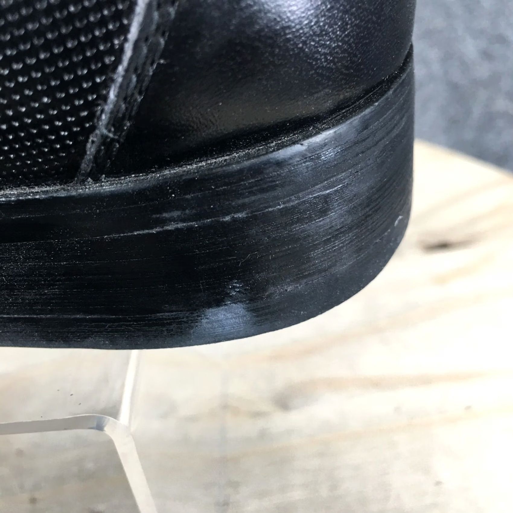 Vintage Reaction Kenneth Cole Shoes Mens 8M Casual Loafers Black Leather Slip On Low Top Size US M / EU 48-50 / 2 - 4 Thumbnail