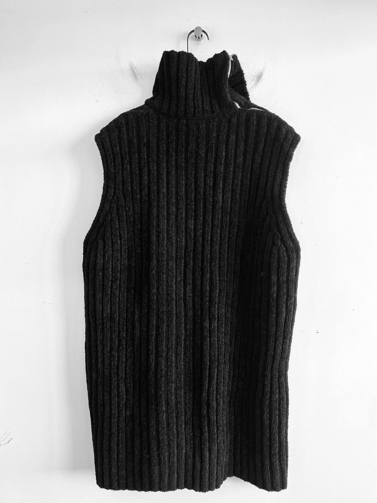 Yohji Yamamoto Yohji Yamamoto Pour Homme - Double-Zip Sleeveless Knit Vest Size US L / EU 52-54 / 3 - 7 Thumbnail