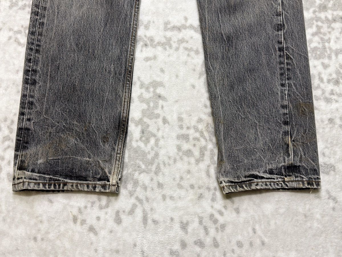 Levi's Vintage Levi’s 501 Straight Leg Faded Black Distressed Denim Size US 32 / EU 48 - 7 Thumbnail