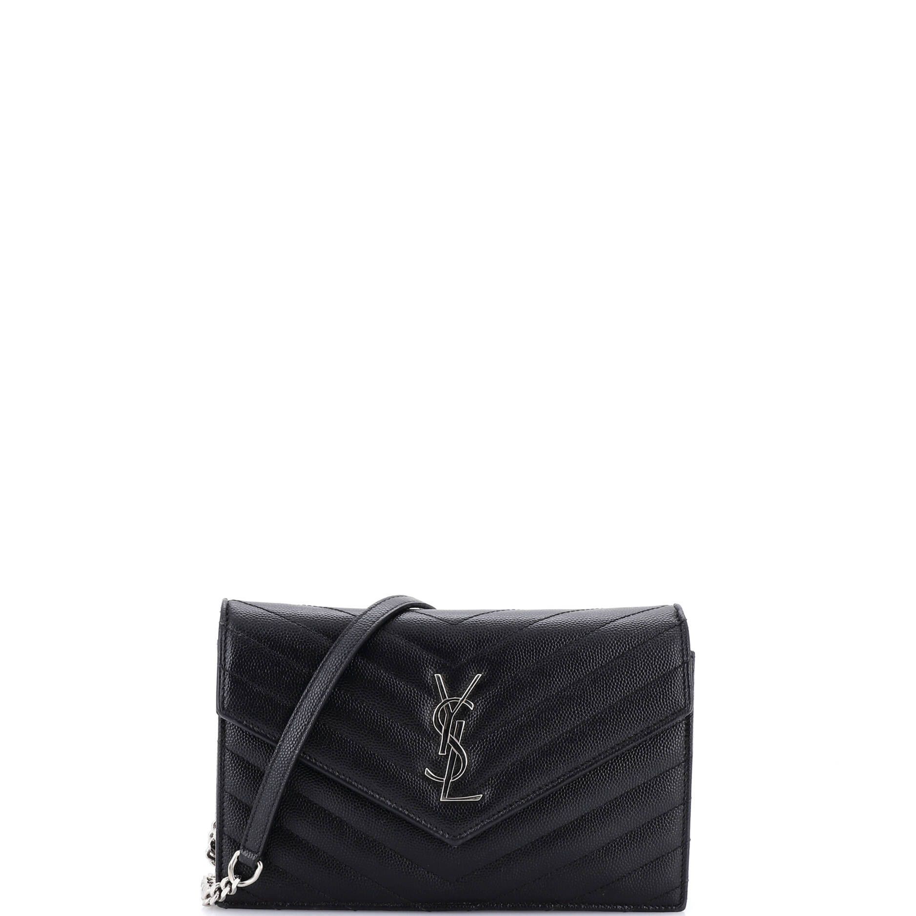 Saint Laurent Paris Classic Monogram Wallet on Chain Size ONE SIZE - 1 Thumbnail