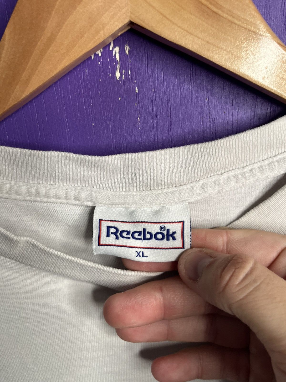NBA × Reebok × Vintage Vintage 90s Reebok SHAQ take care of your baby t-shirt Size US XL / EU 56 / 4 - 4 Thumbnail
