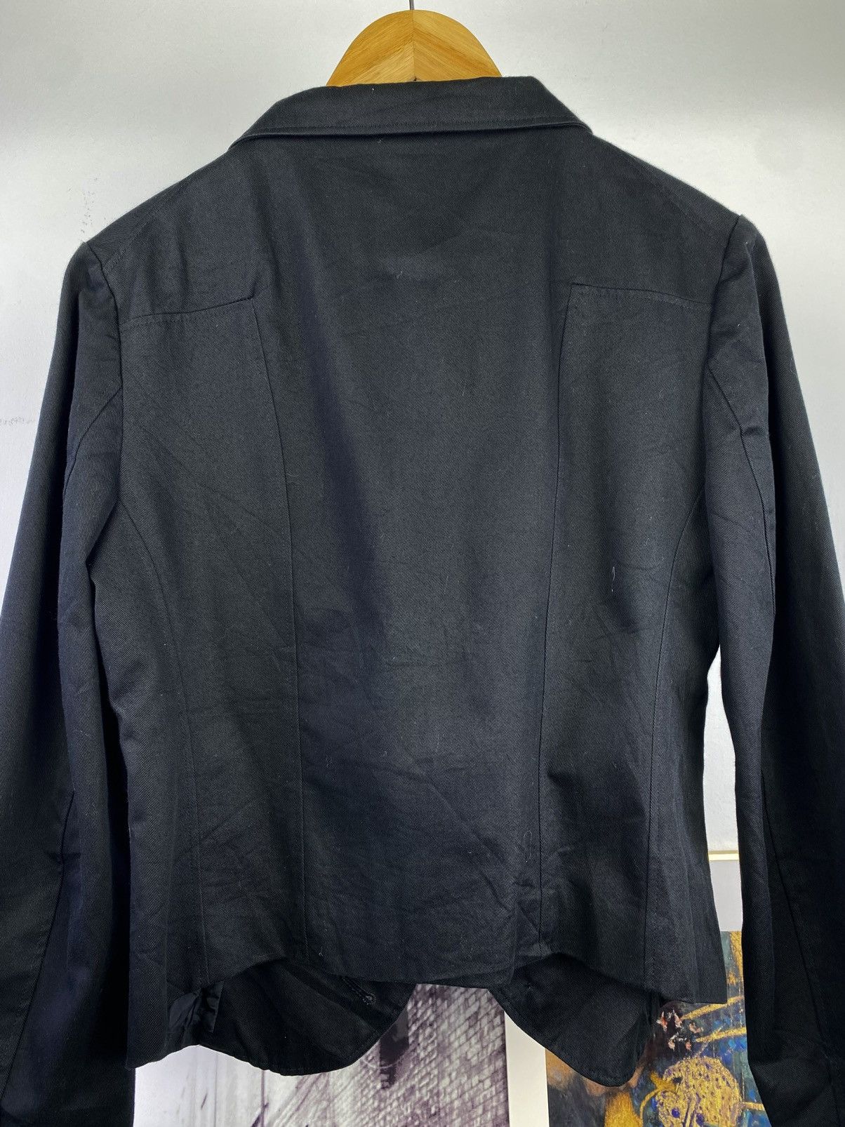 Yohji Yamamoto 2000’s Y's Yohji Yamamoto Asymmetric Blazer Coat Size L / US 10 / IT 46 - 5 Thumbnail