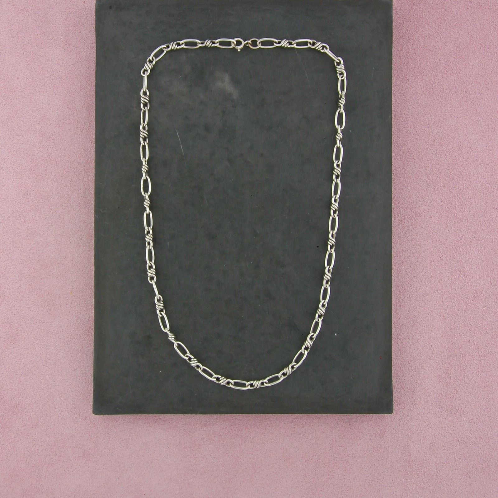 Sterling Silver sterling silver twisted knot chain necklace size 19in Size ONE SIZE - 1 Thumbnail