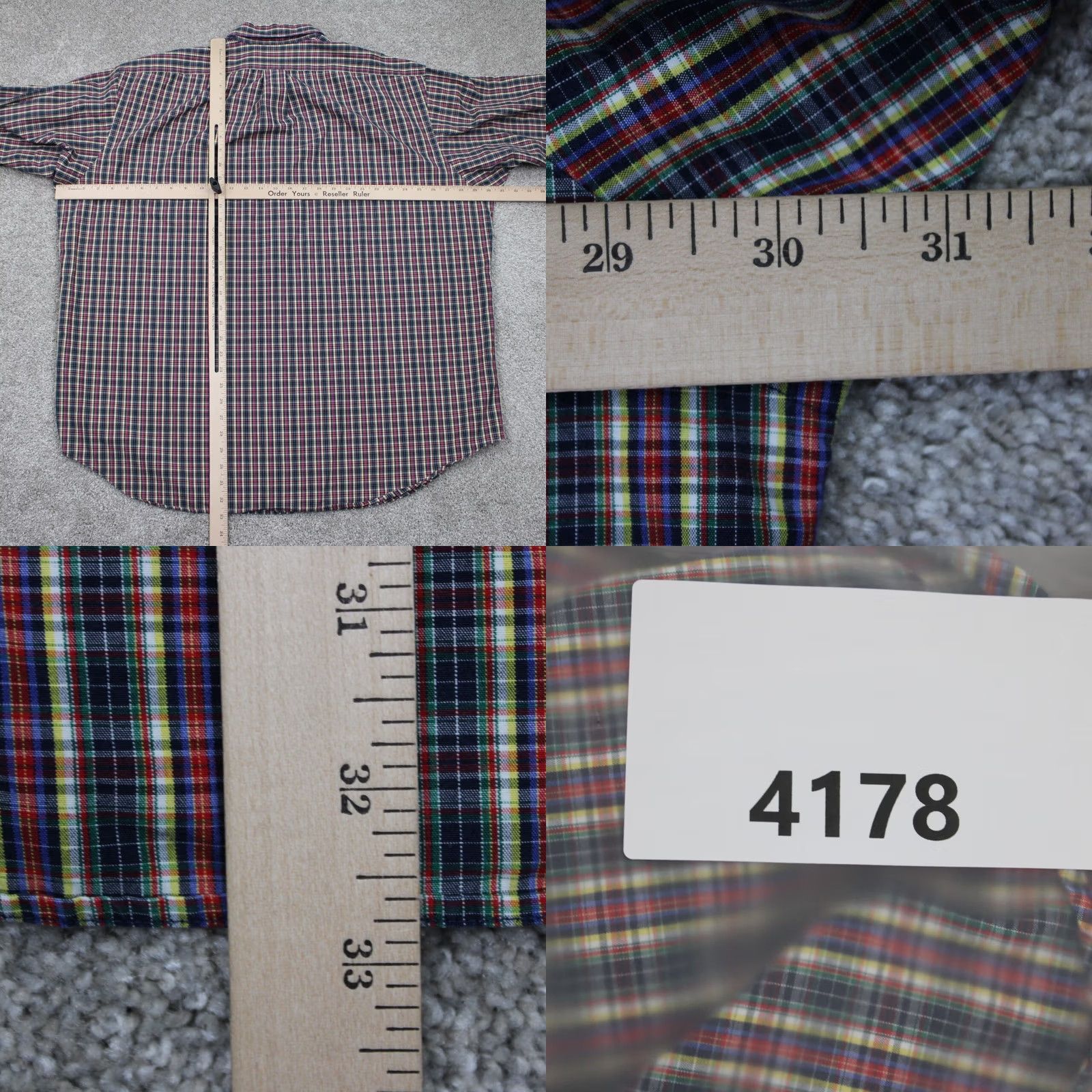 Ralph Lauren Ralph Lauren Button-Up Shirt Mens 2XL XXL Red/Blue/Yellow Check Cotton L/S Button-Down Casual, Formal, Workwear, Preppy Size US XXL / EU 58 / 5 - 8 Thumbnail