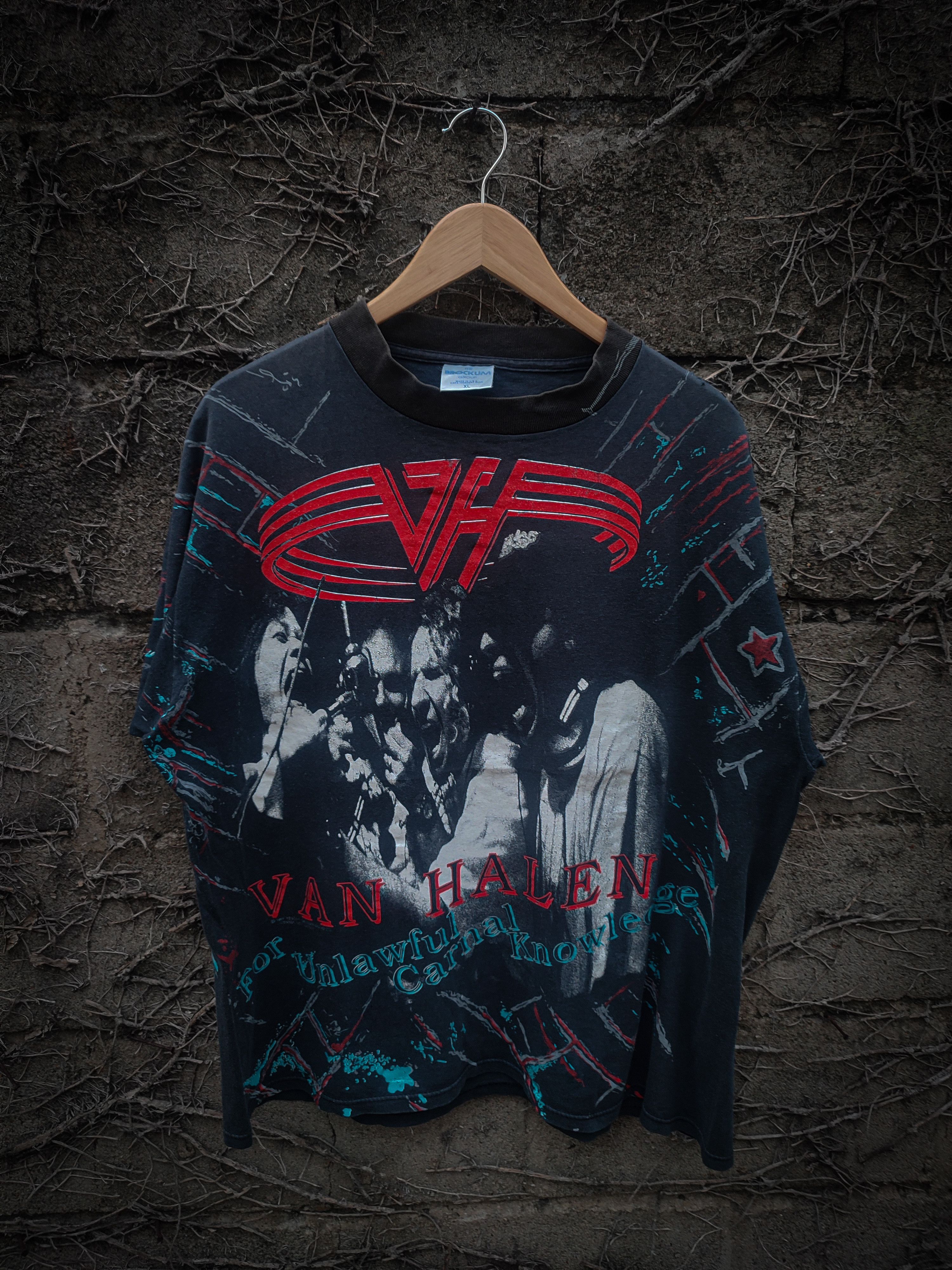 Band Tees × Brockum × Vintage Van Halen - For Unlawful Carnal Knowledge Size US XL / EU 56 / 4 - 1 Thumbnail