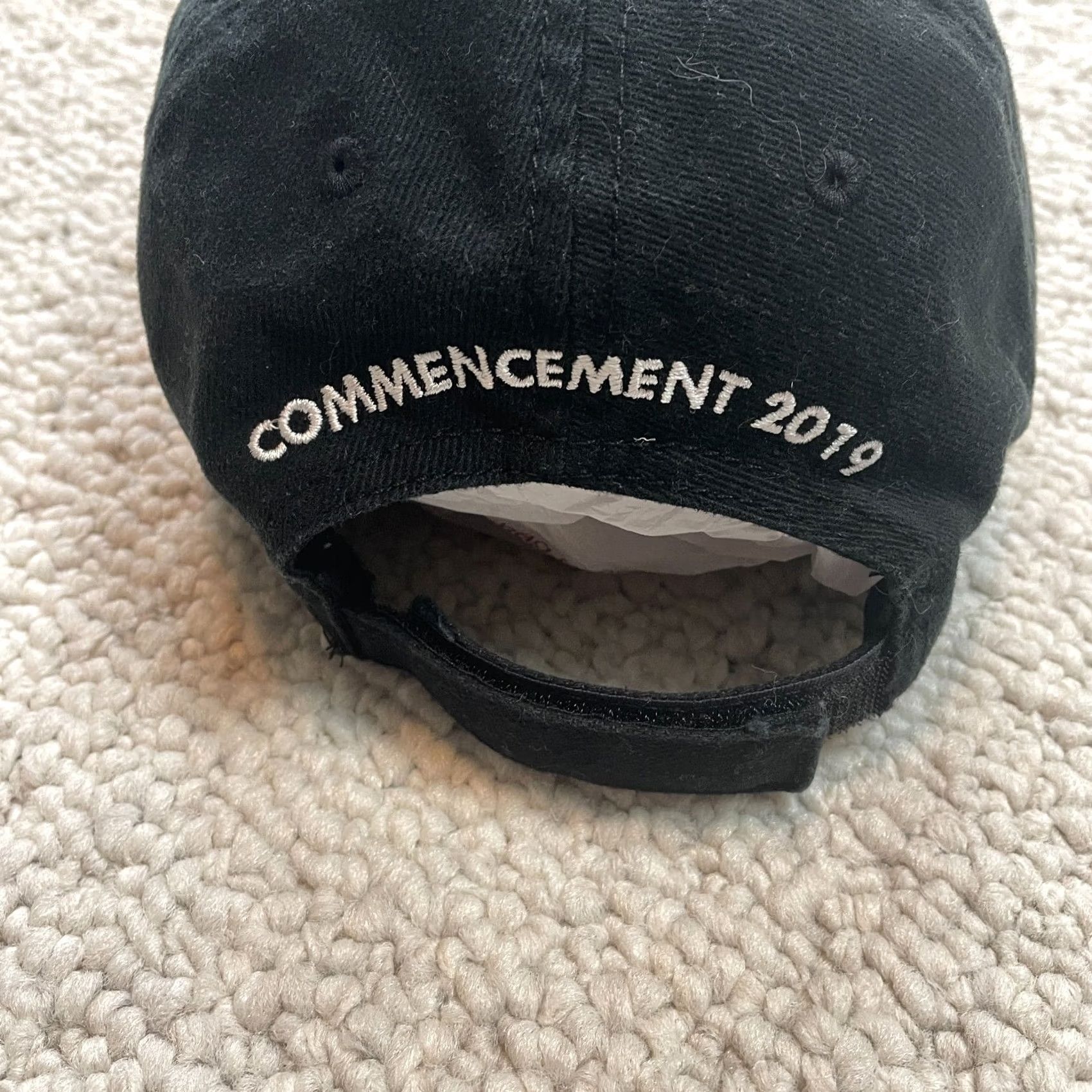 Vintage Aardvark Baseball Hat Cap Unisex Adults OSFM Black Chapman University Commencement 2019 Adjustable Cap Black University Theme Varsity Style Size ONE SIZE - 6 Thumbnail