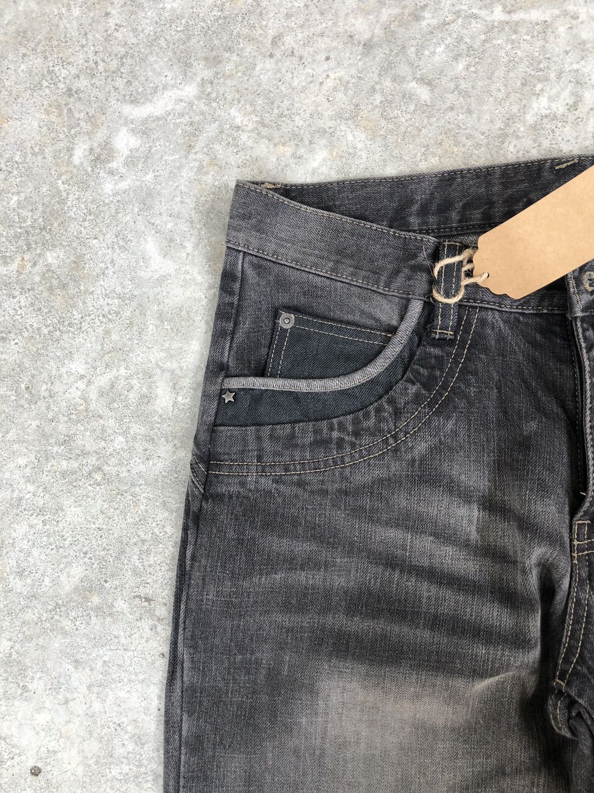PPFM Japanese PPFM Distressed Jeans Slim Cut Size US 33 - 13 Thumbnail