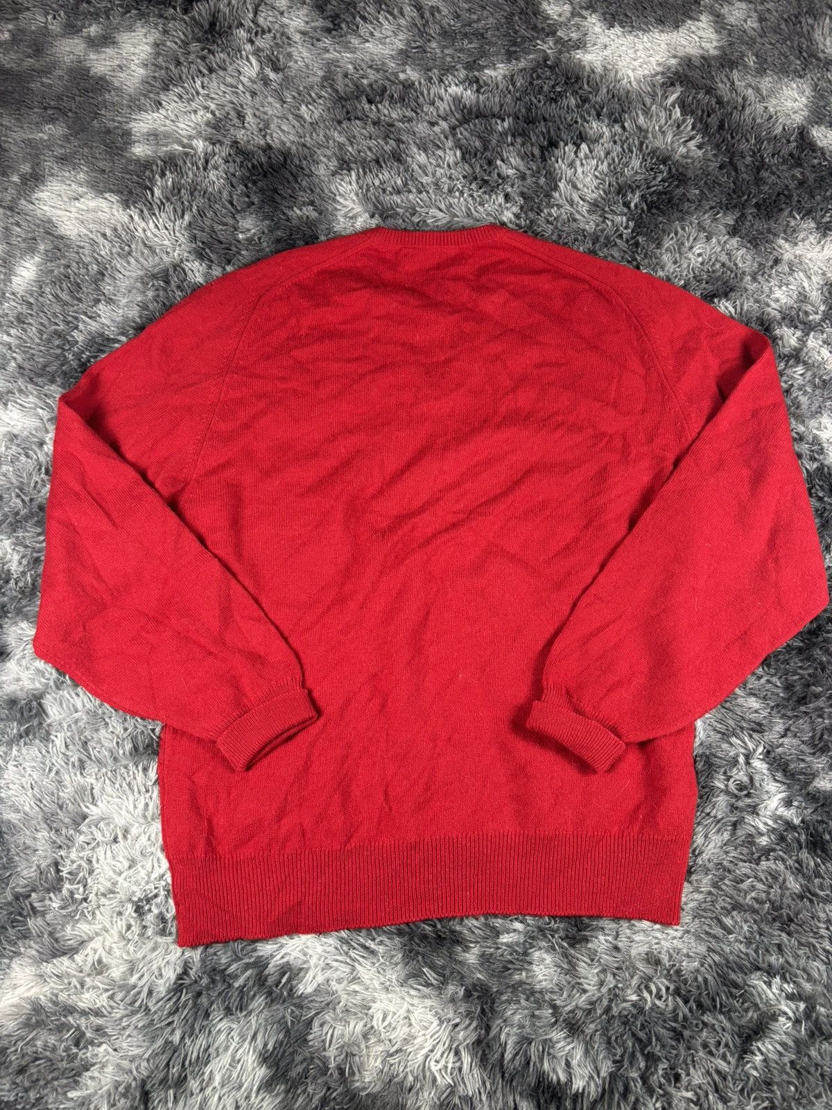 Johnstons Of Elgin Johnstons of Elgin V-Neck Lambswool Sweater Made in Scotland Size US L / EU 52-54 / 3 - 7 Thumbnail