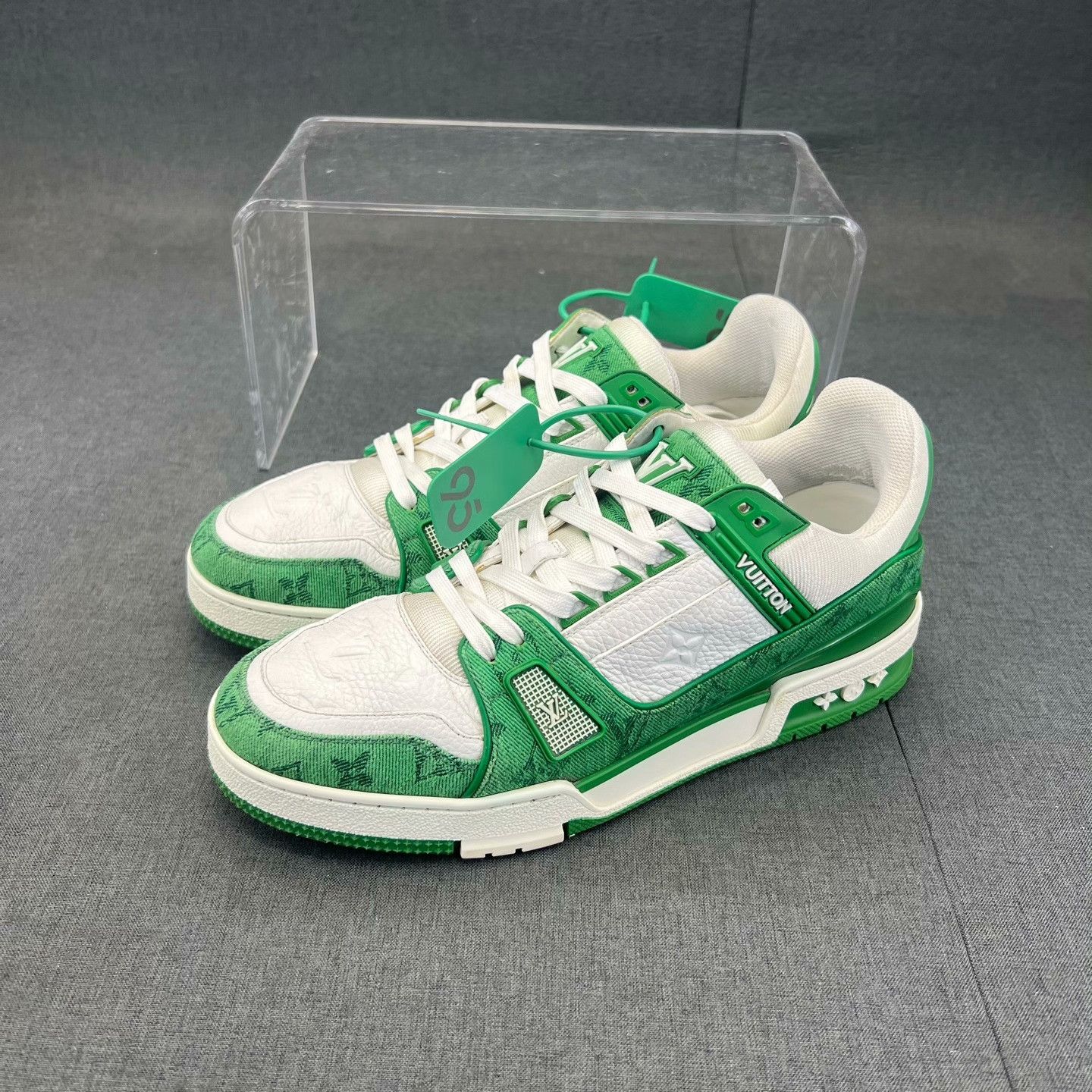 Louis Vuitton Louis Vuitton Training Denim Green Lowtop Sneakers 41 Men Size US 8.5 / EU 41-42 - 1 Thumbnail