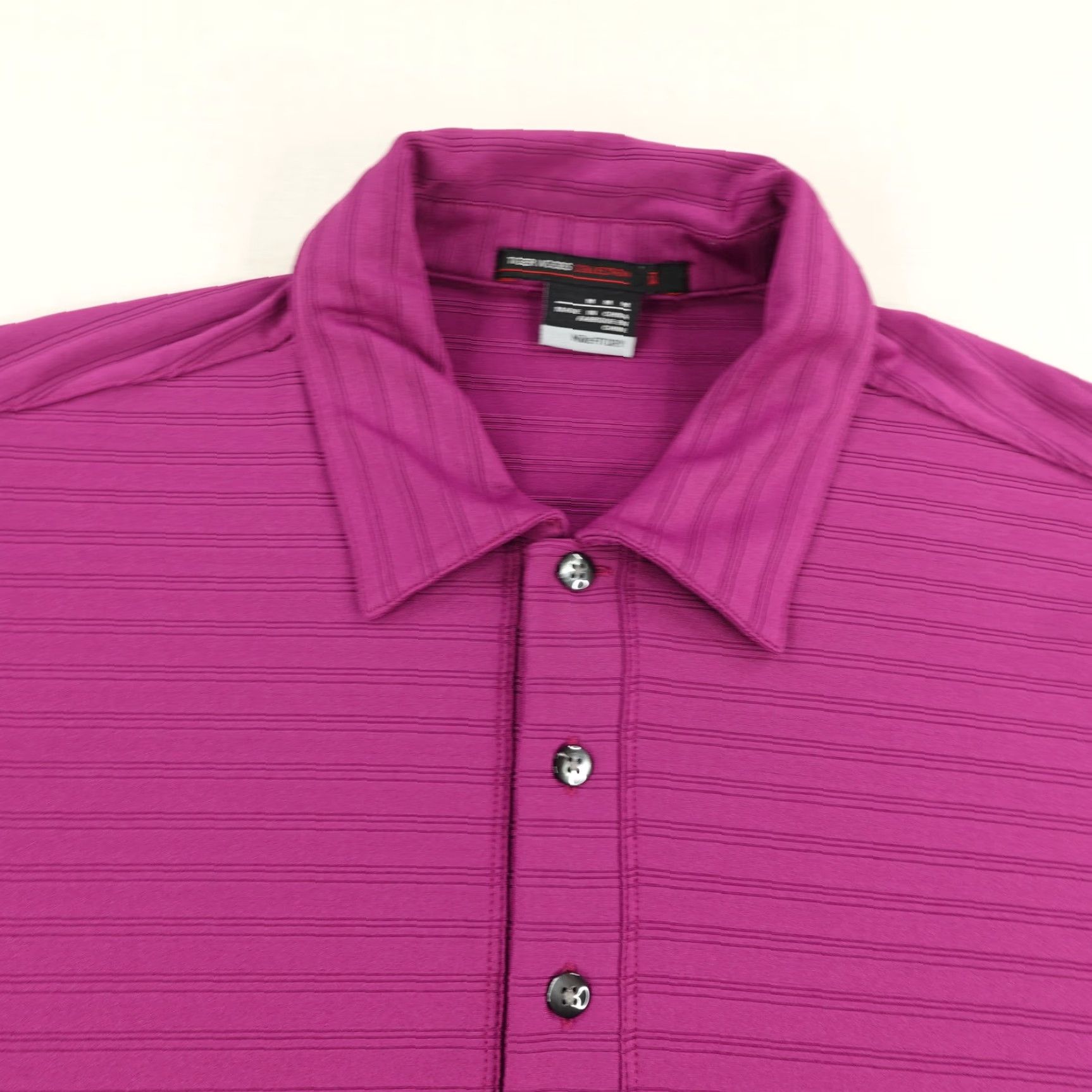 Nike Nike Polo Shirt Medium Purple Stripes Tiger Woods Collection Performance Golf Size US M / EU 48-50 / 2 - 2 Thumbnail
