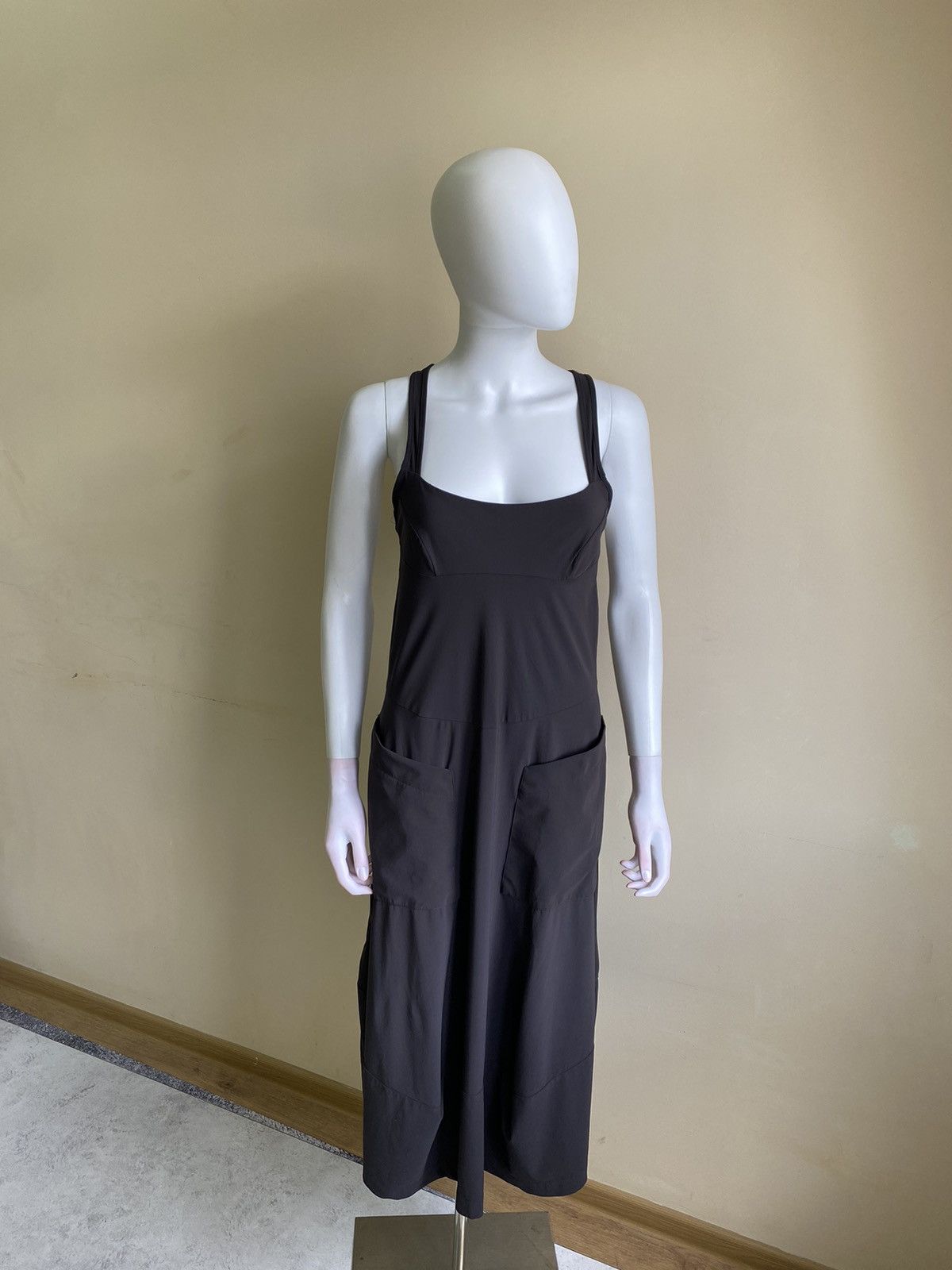 Marithe + Francois Girbaud Marithe Francois Girbaud Womens Sleeveless Grey Midi Dress Size XL / US 12-14 / IT 48-50 - 2 Thumbnail