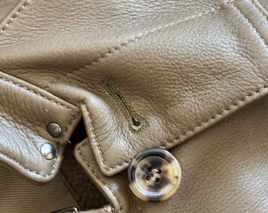 Saint Laurent Paris × Yves Saint Laurent Saint Laurent olive green genuine leather jack2412-Nextarrow Size US M / EU 48-50 / 2 - 3 Thumbnail