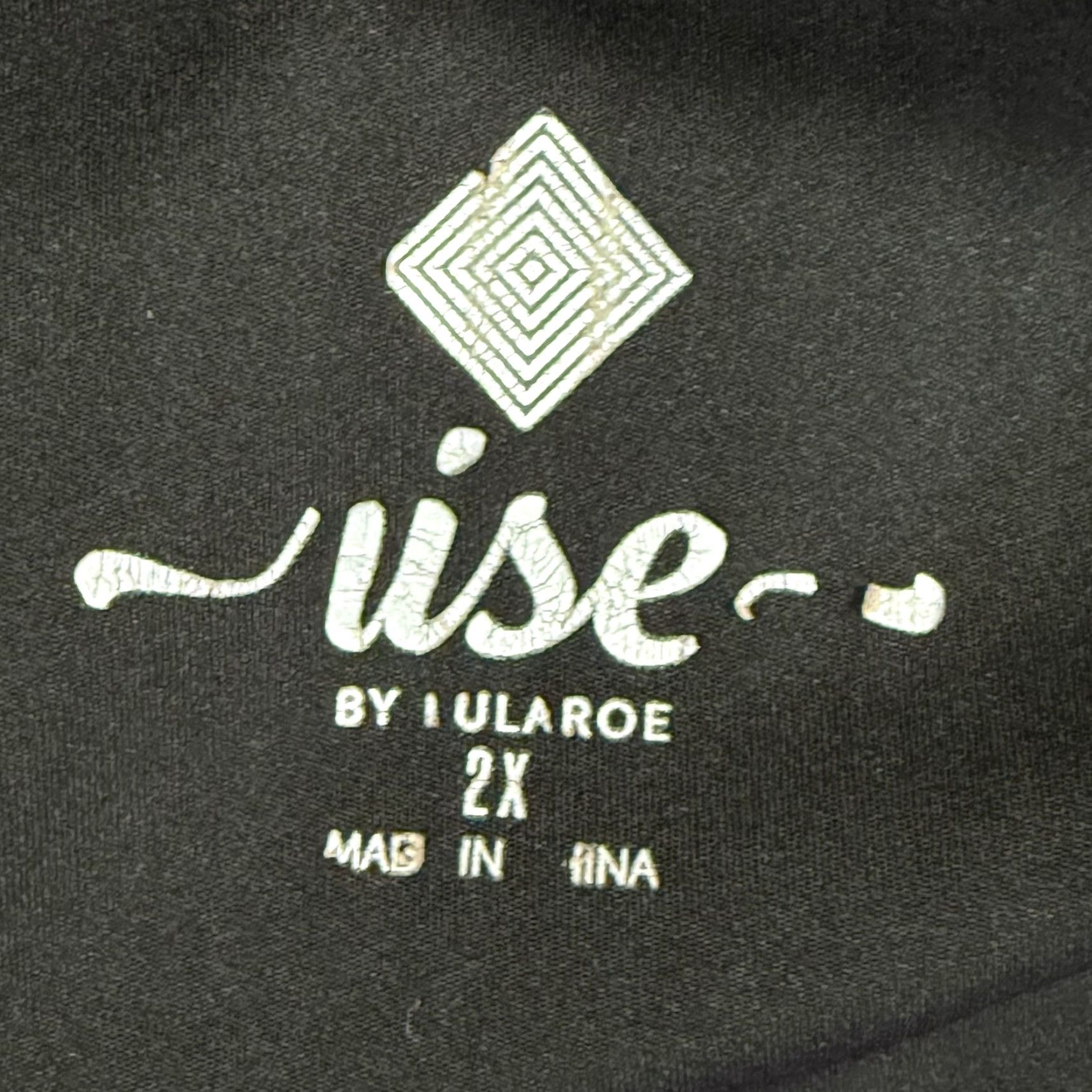 Vintage Rise Invincible LuLaRoe Sports Bra 2X Black Purple Racerback Athletic Gym Yoga Women's Size ONE SIZE - 3 Thumbnail