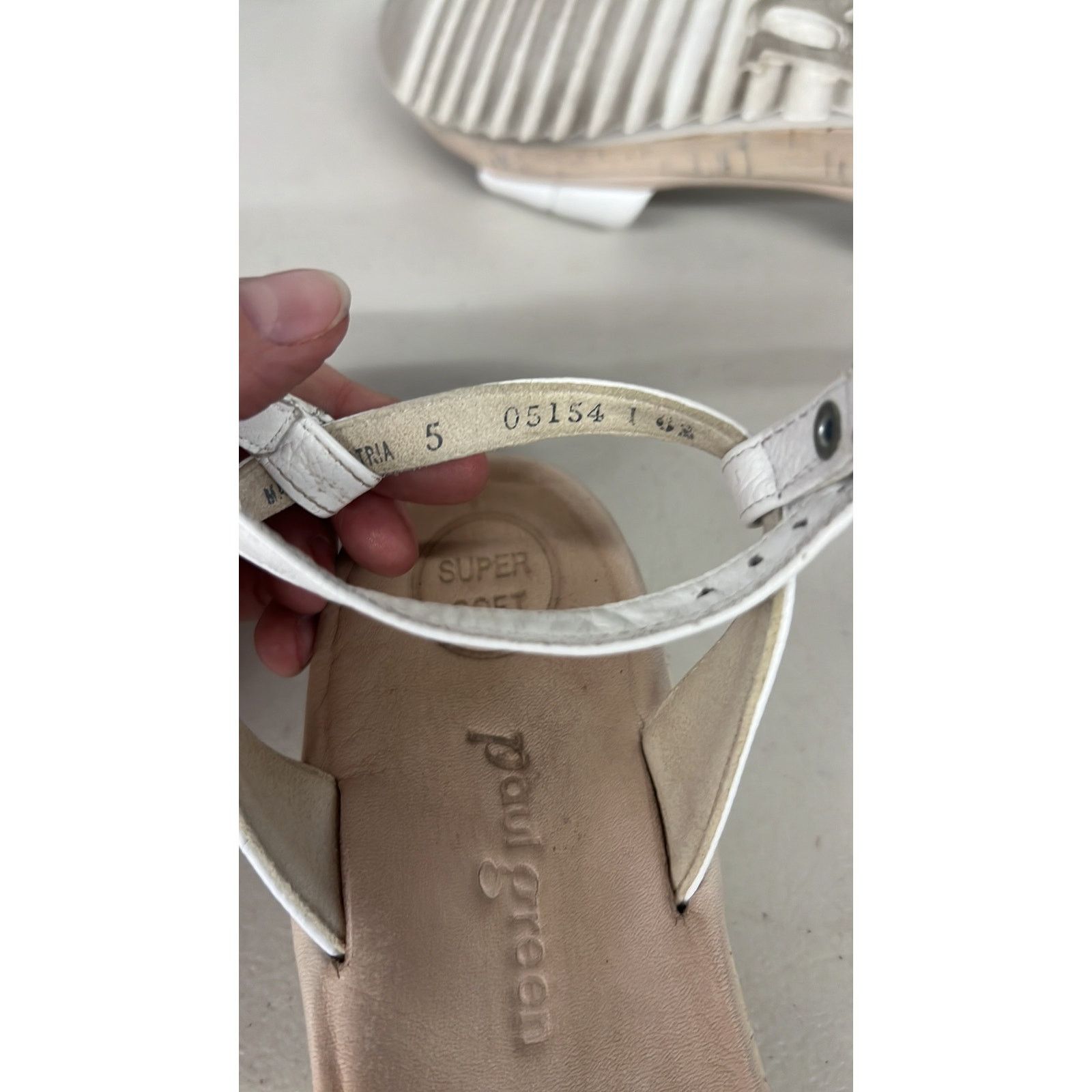 Other W/box Paul green 7.5, UK 5 Mindy white sandal comfy platform Size US 7.5 / IT 37.5 - 5 Thumbnail