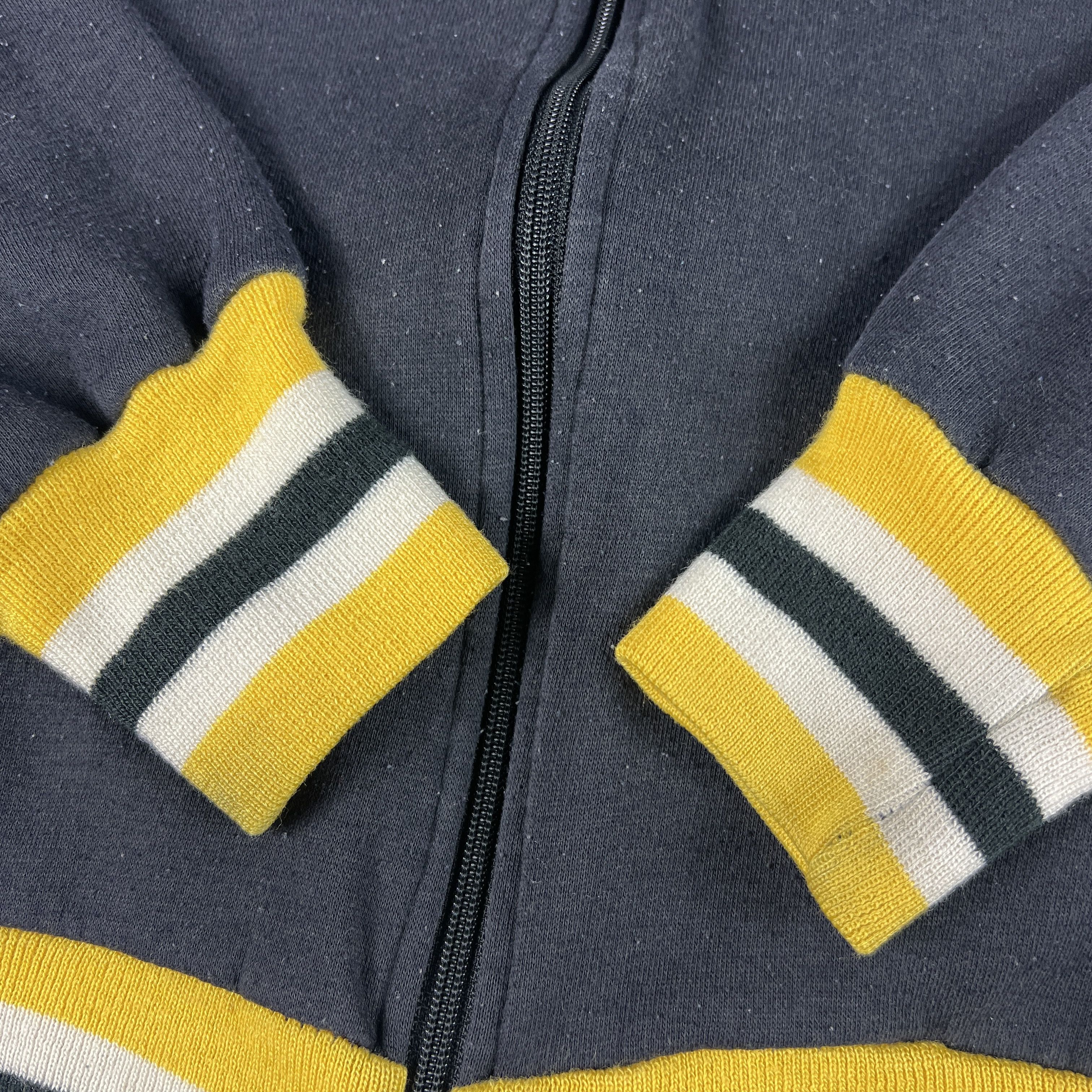 PONY × Vintage VTG 80s Pony Track Jacket Black Faded Full Zip Sweatshirt Size US M / EU 48-50 / 2 - 4 Thumbnail