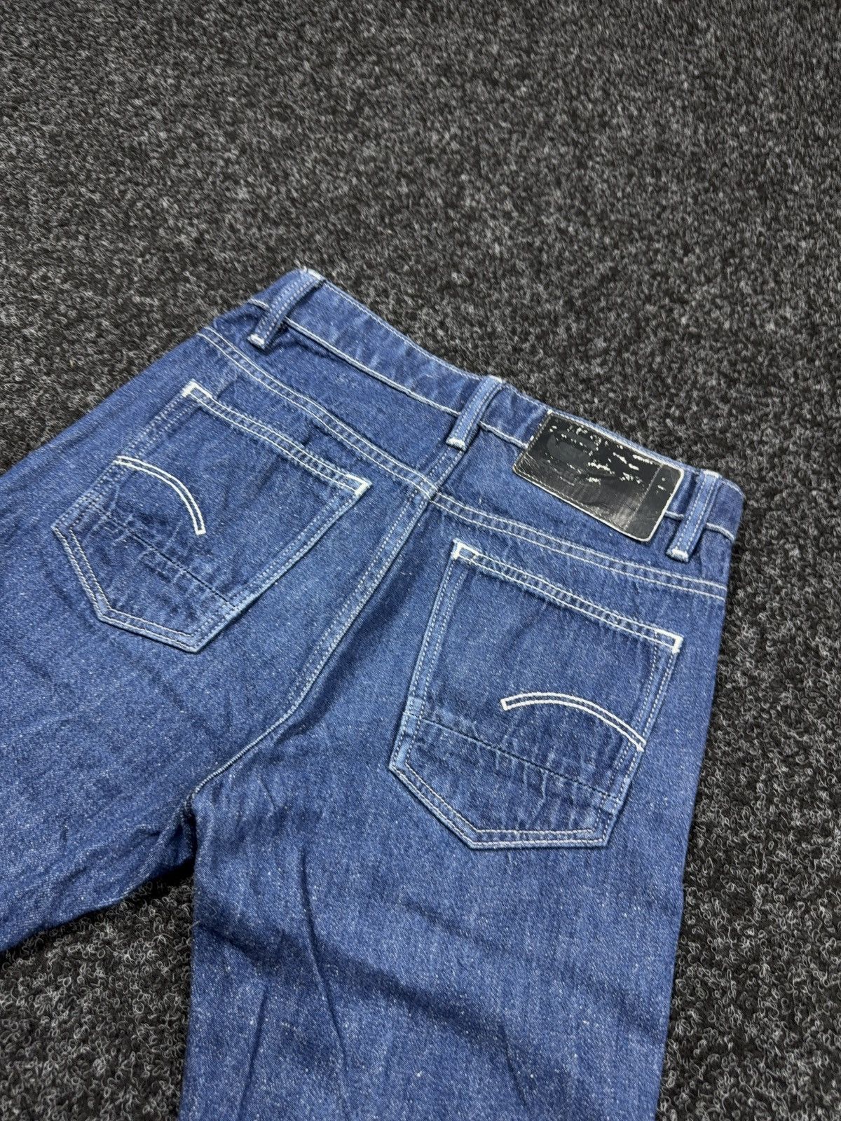 G-Star Vintage 00s Y2K G-Star RAW Triple A Straight Dark Blue Jeans Size 26" / US 2 / IT 38 - 17 Thumbnail