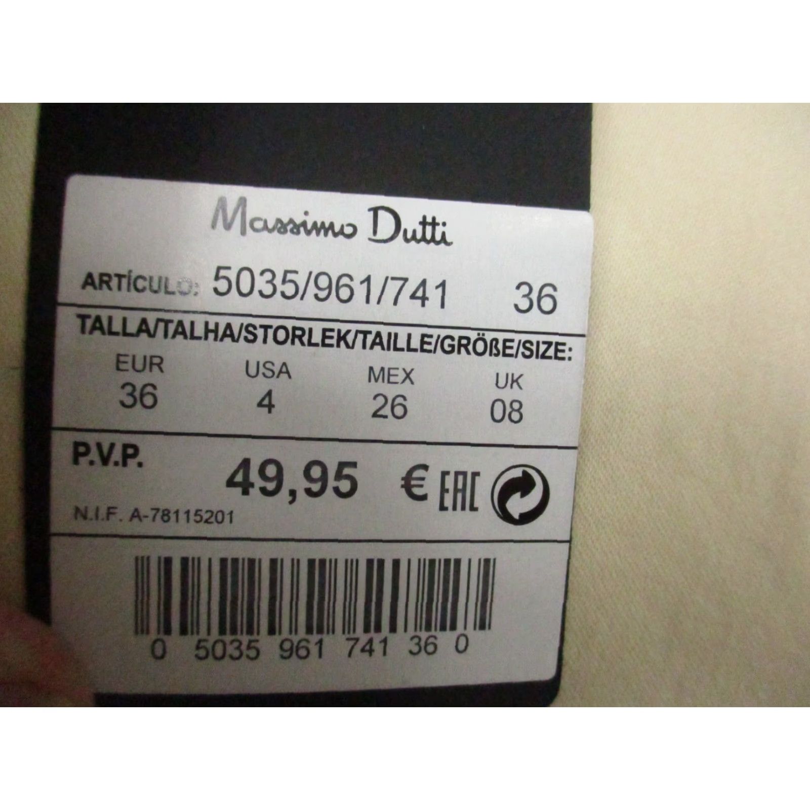 Massimo Dutti VINTAGE Massimo Dutti Flared Pants Women 4 Eggshell Slimming Crop NWT Size 27" / US 4 / IT 40 - 3 Thumbnail