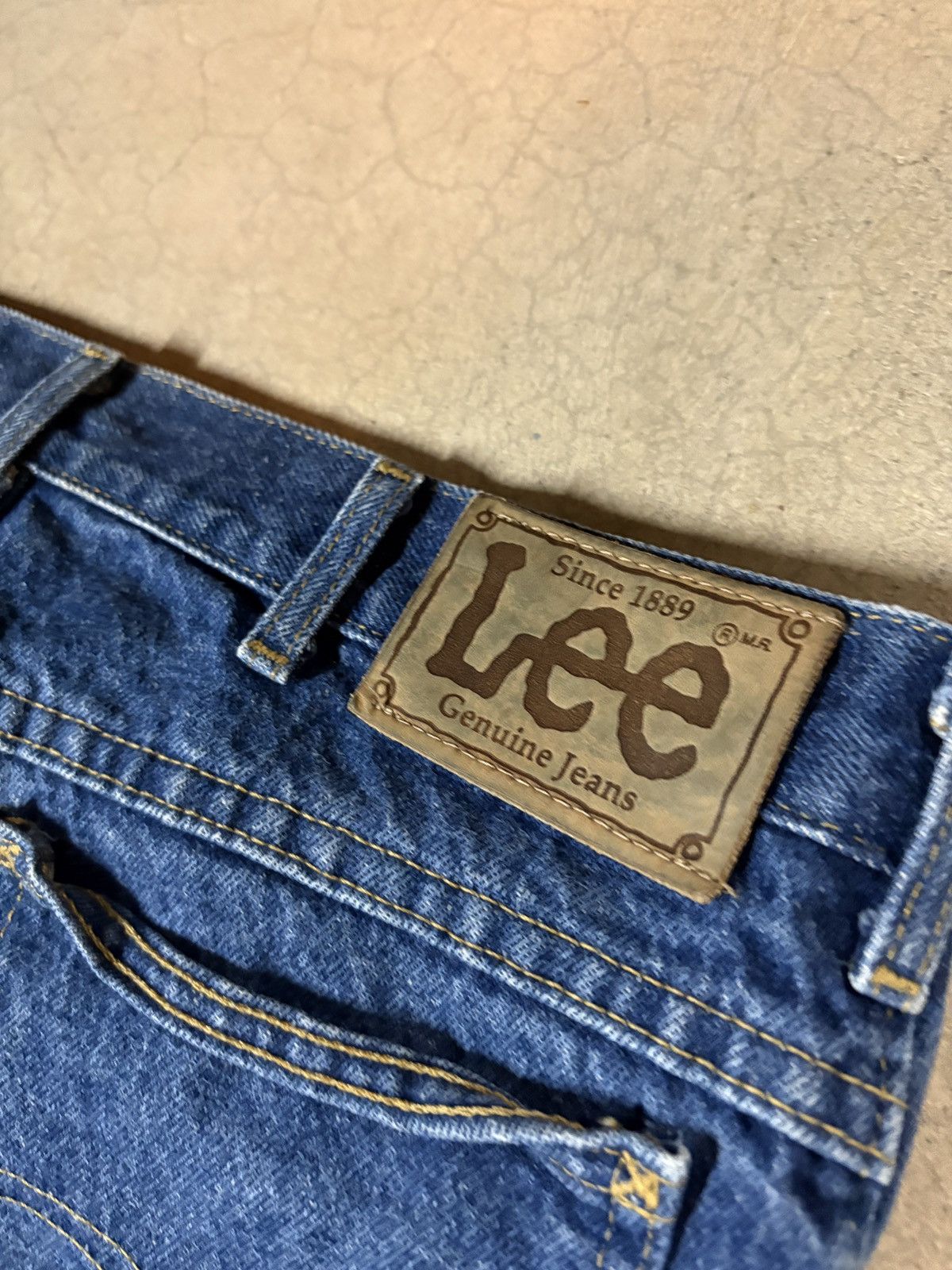 Lee Vintage 80s Lee Made In Usa Denim Jeans Size 36x30 Size US 36 / EU 52 - 5 Thumbnail