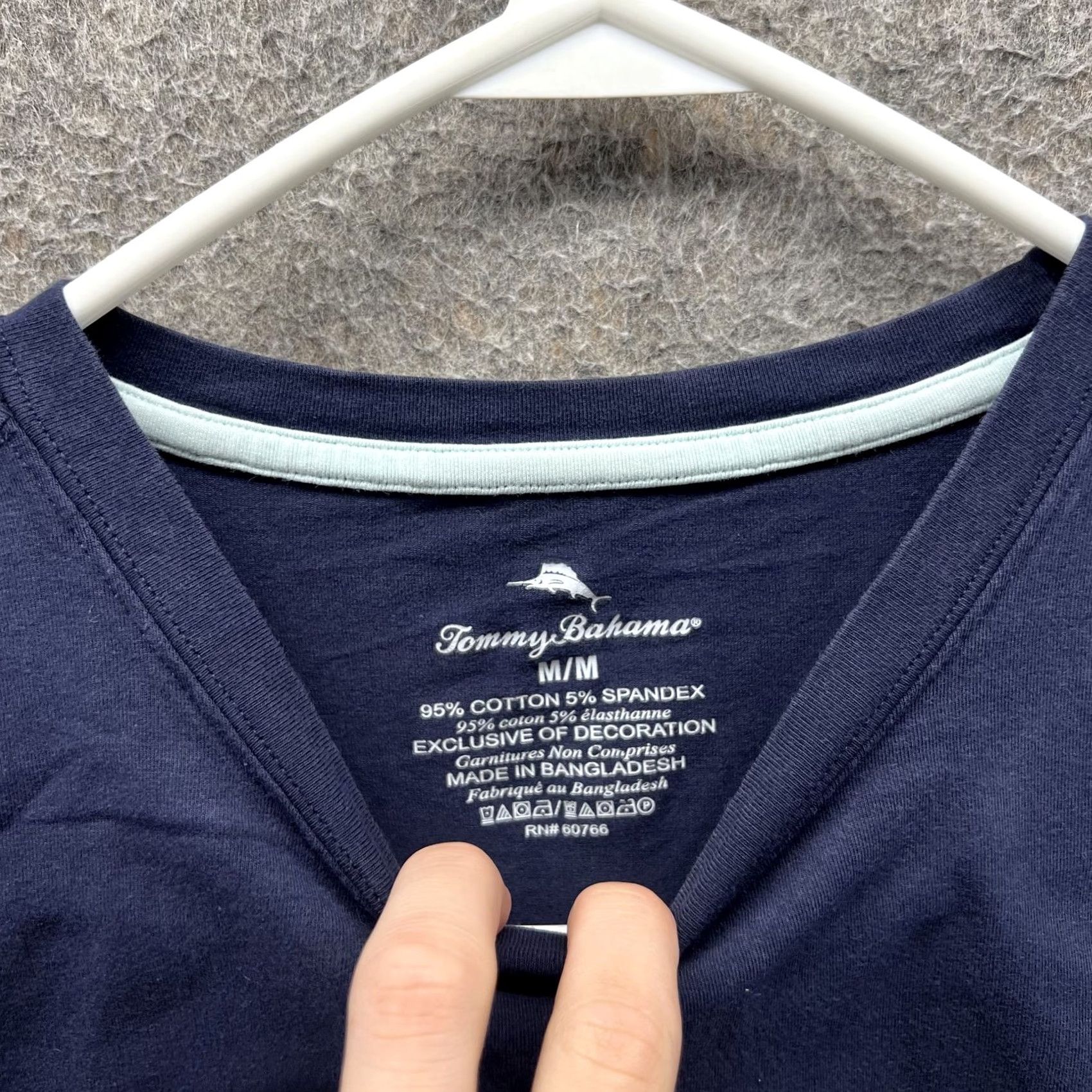 Tommy Bahama Tommy Bahama Shirt Mens Medium Blue Stretch Marlin Logo Tee Tagless Casual Soft Size US M / EU 48-50 / 2 - 2 Thumbnail