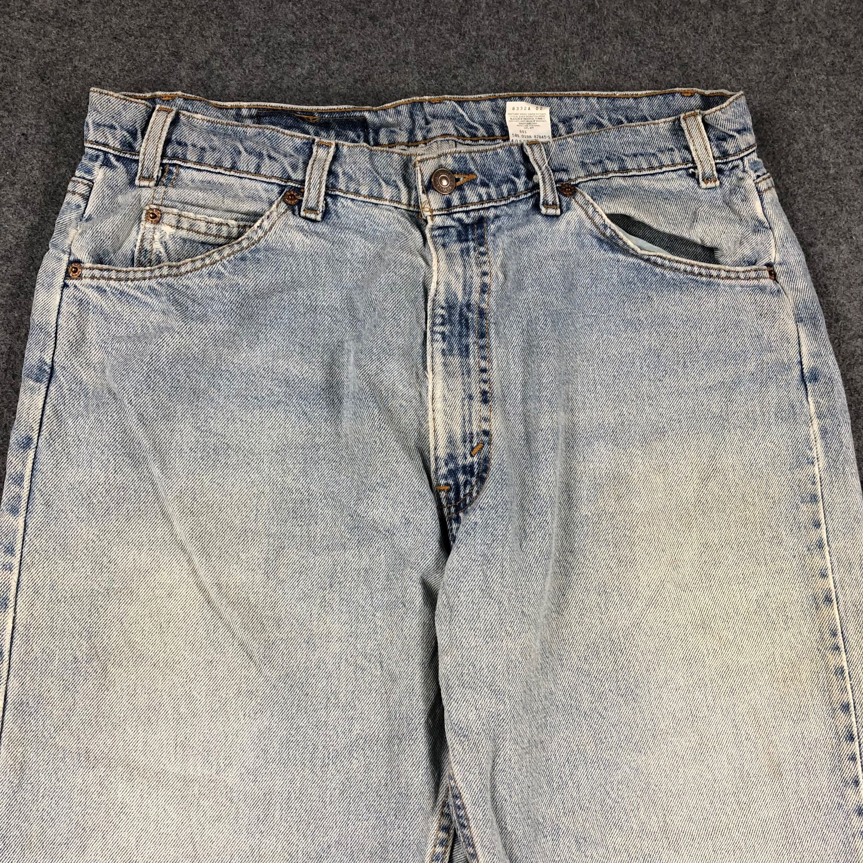 Levi's Vintage Levis Jeans 505 Orange Tab-JM639 Size US 35 - 2 Thumbnail