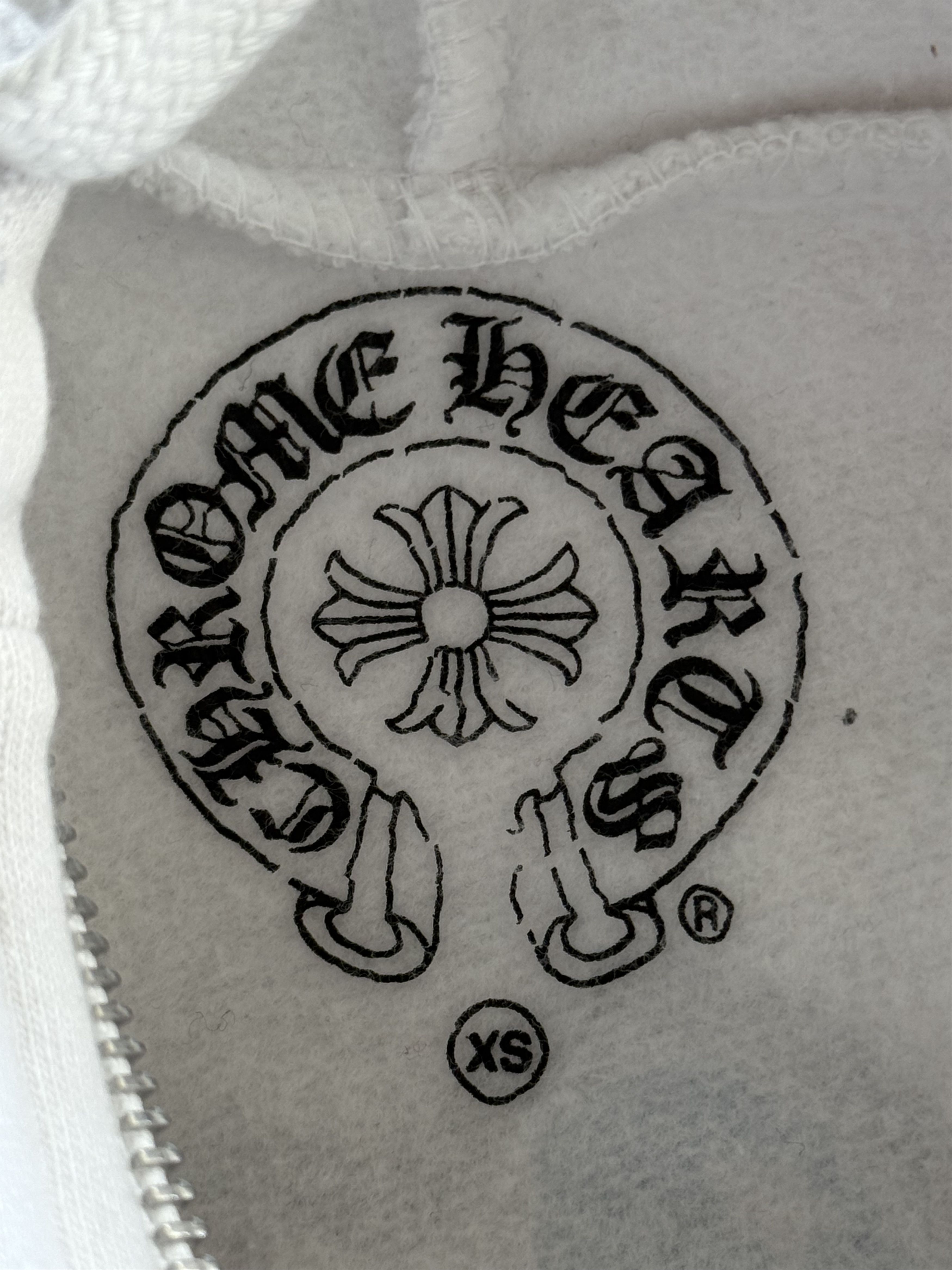 Chrome Hearts White & Black USA Triple Cross Logo Zip Up Hoodie Size US XS / EU 42 / 0 - 3 Thumbnail