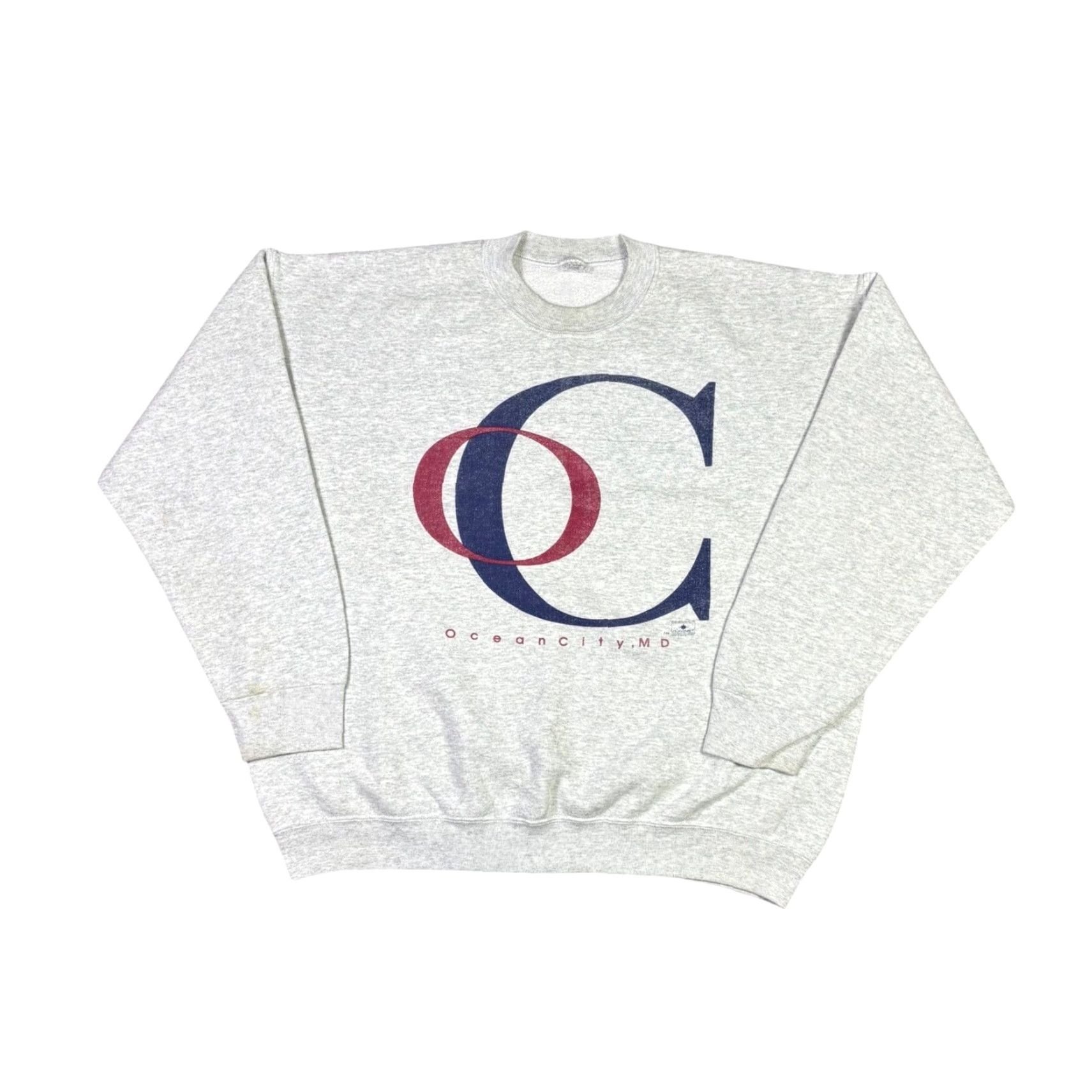 Vintage VINTAGE Ocean City MD Sweatshirt Heather Gray Crewneck Souvenir Graphic XL 90s Size US XL / EU 56 / 4 - 2 Thumbnail