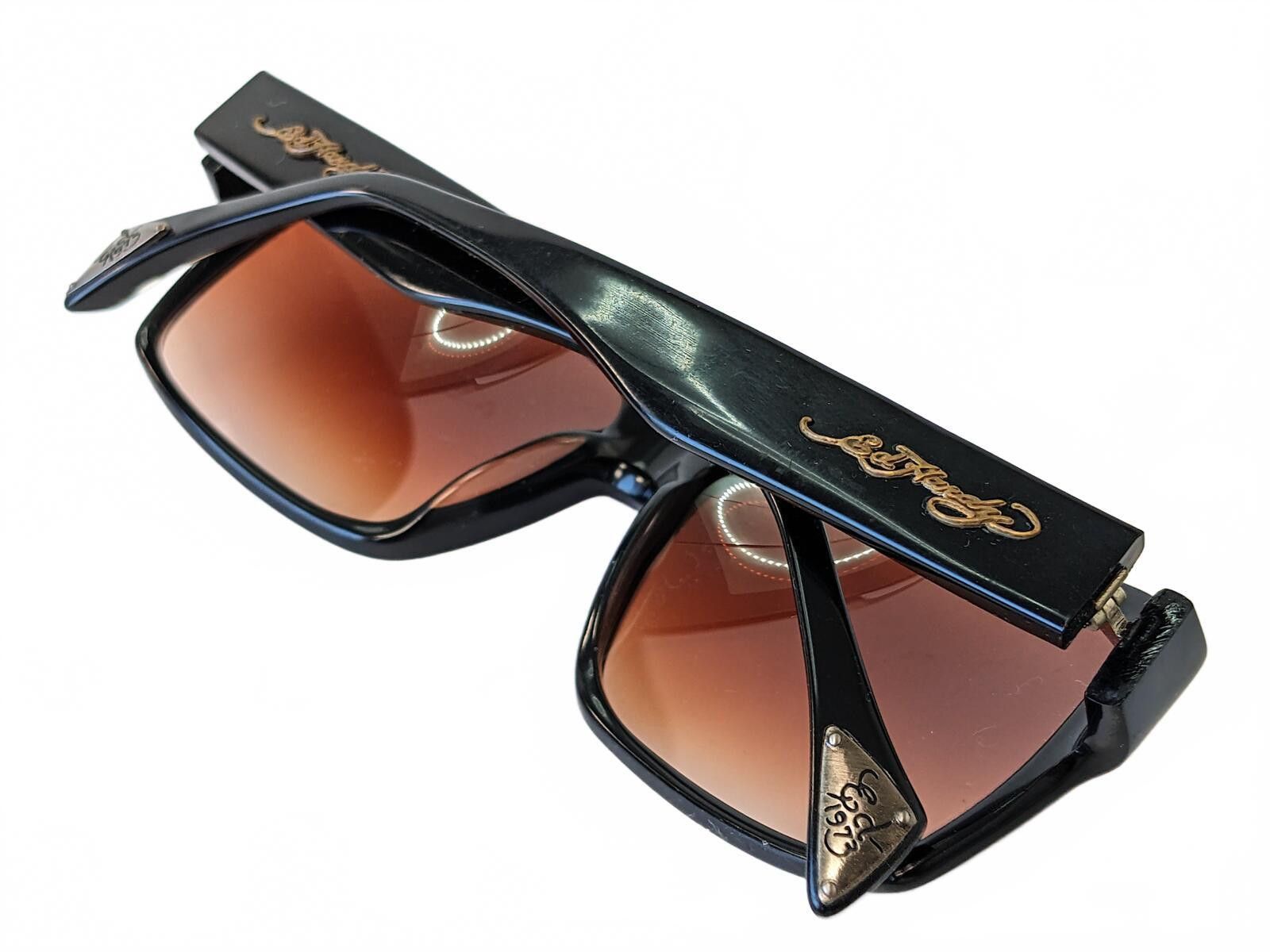 Ed Hardy Ed Hardy Hand-made Sunglasses China | Rectangular Black Size ONE SIZE - 9 Thumbnail