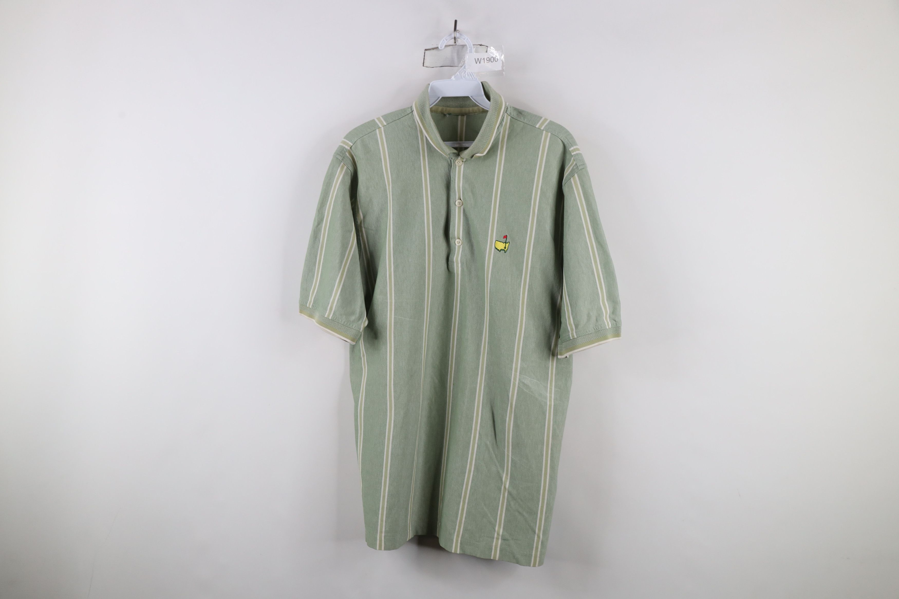 Vintage 90s Augusta The Masters Color Block Golf Polo Shirt
